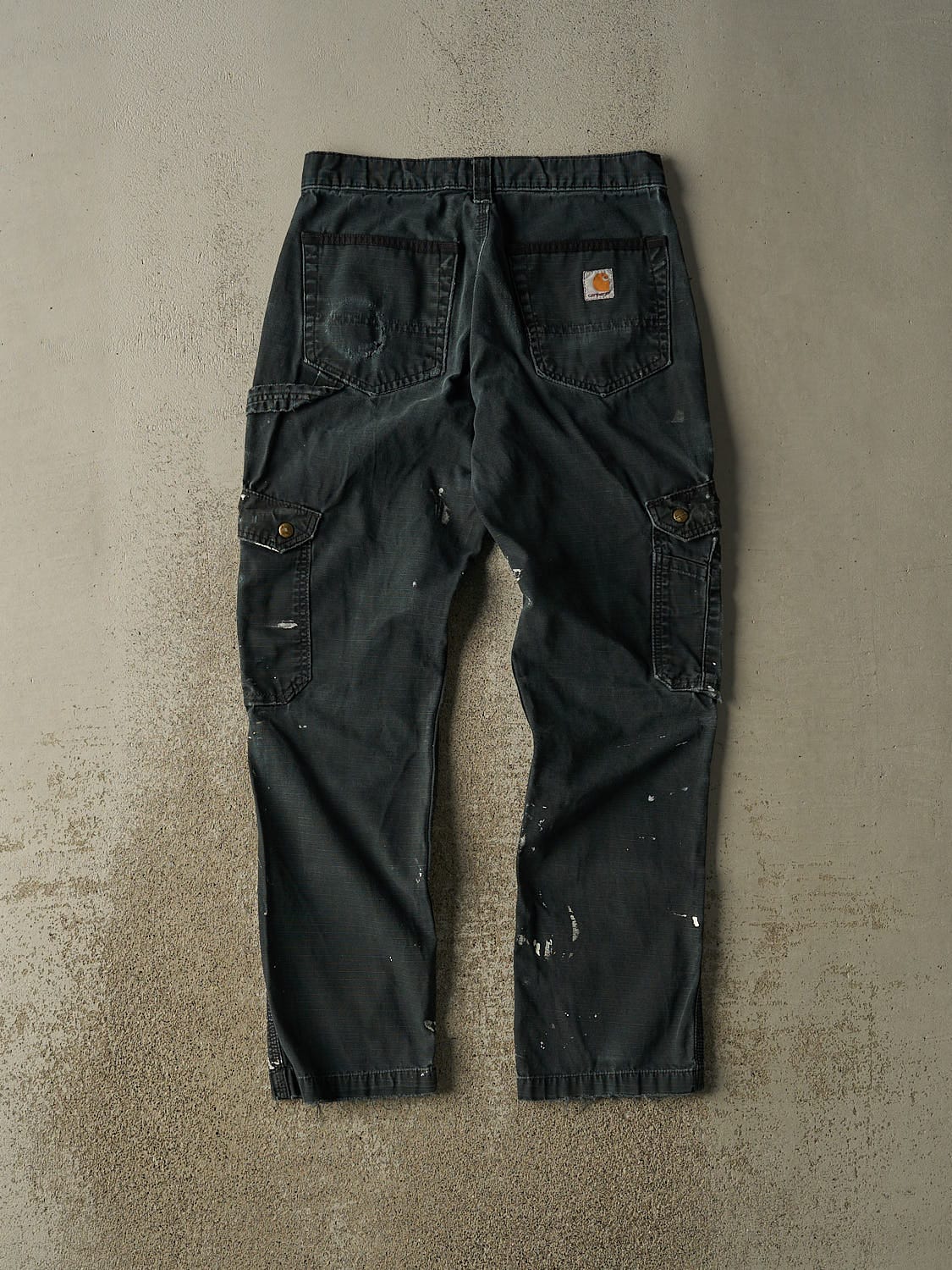Vintage Y2K Black Carhartt Utility Cargo Pants (29x31.5)