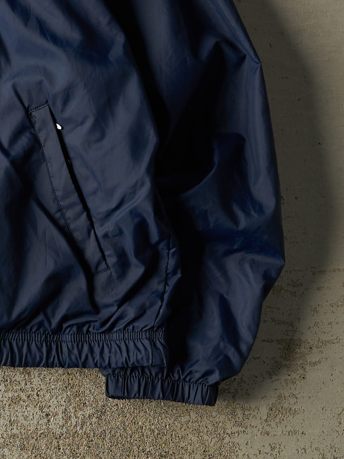 Vintage 90s Navy Blue Nike Embroidered Windbreaker Coach Jacket (S/M)