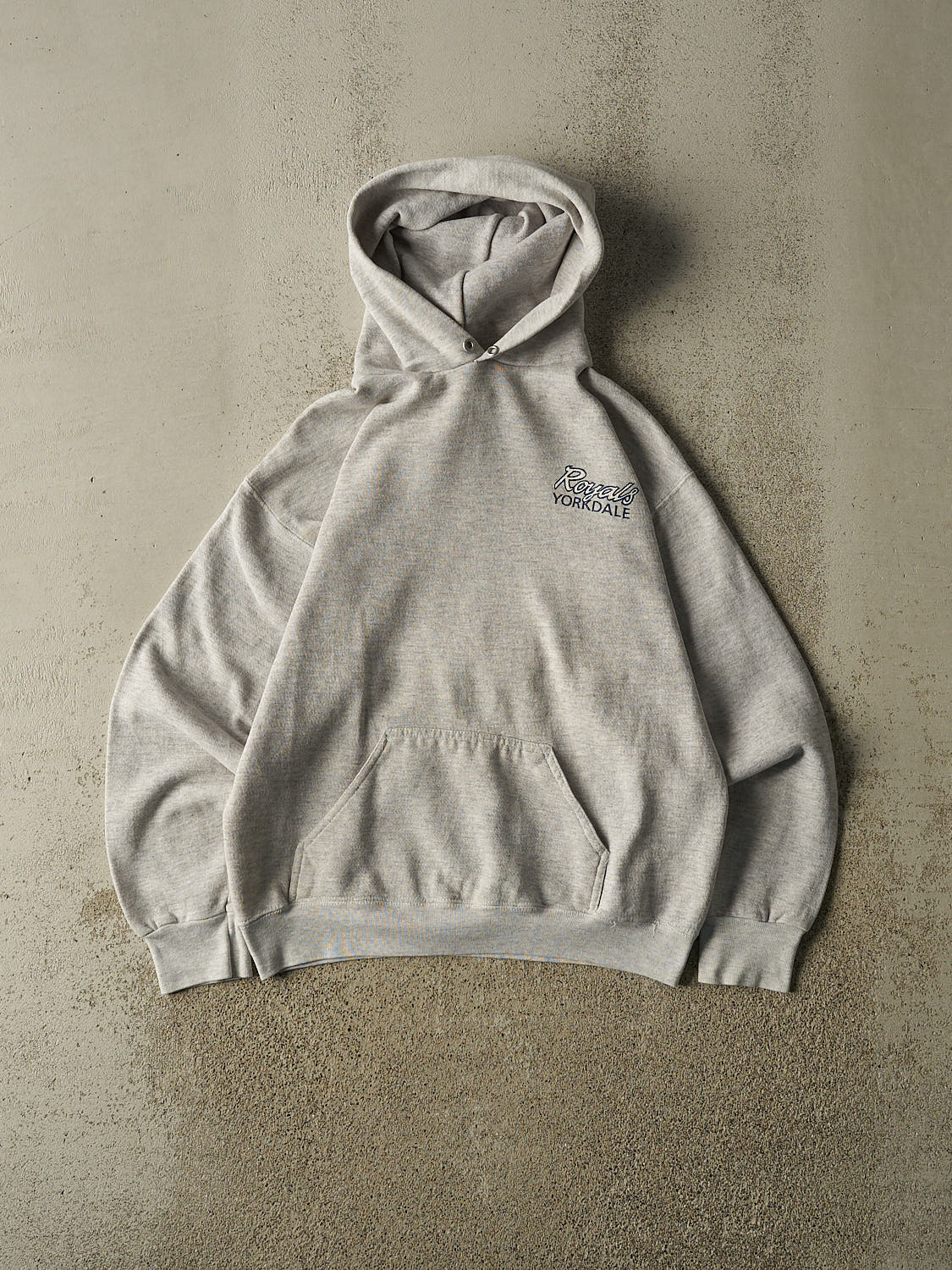 Vintage 90s Heather Grey Yorkdale Royals  Hoodie (S)