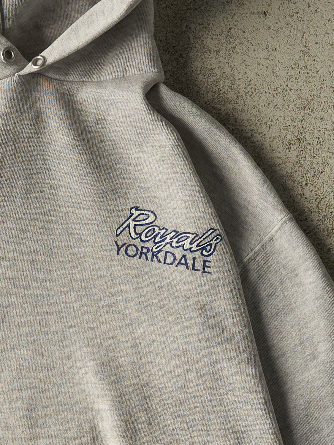 Vintage 90s Heather Grey Yorkdale Royals  Hoodie (S)