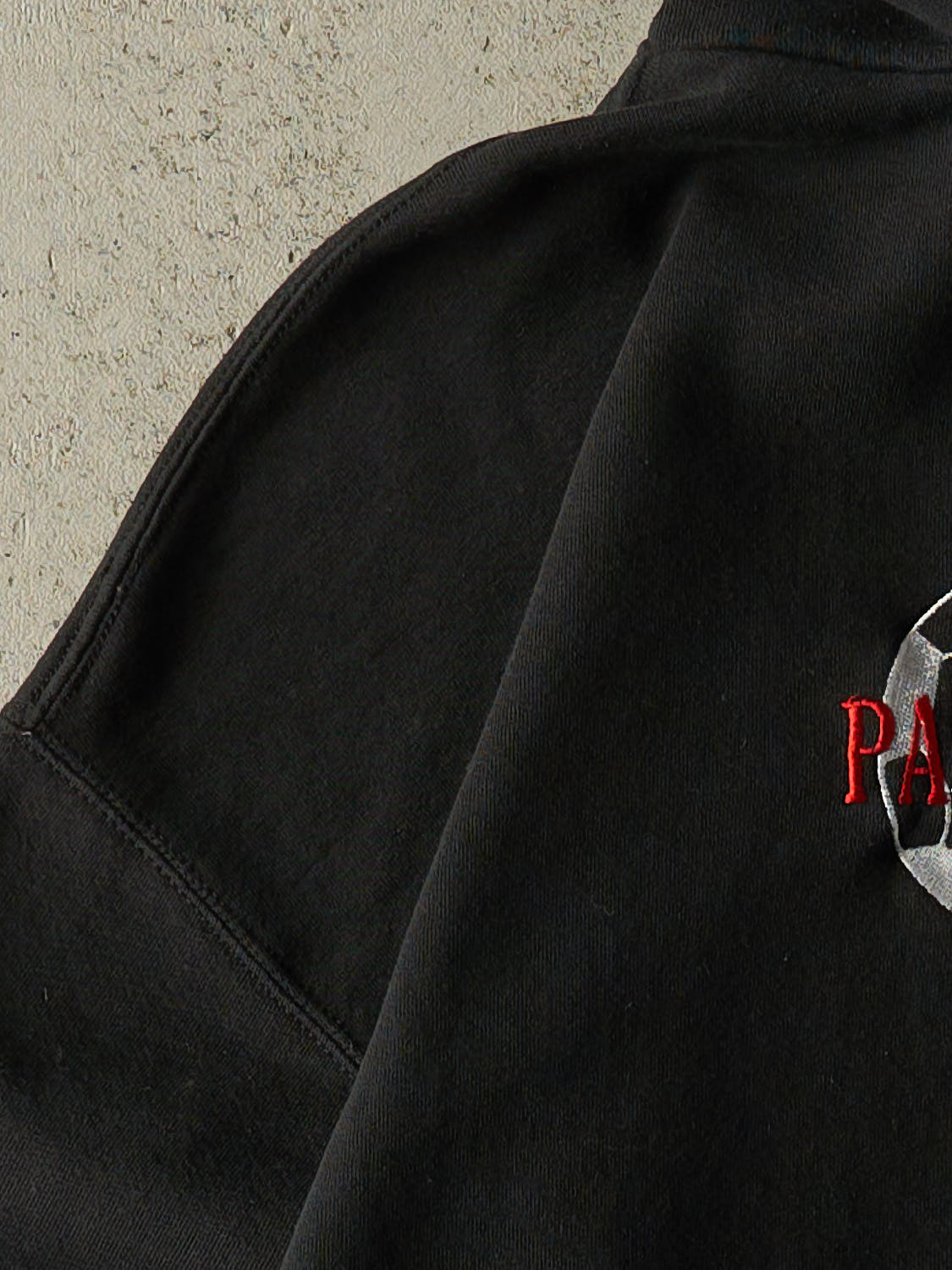 Vintage 90s Black Russell Athletic Panthers Hoodie (XL/XXL)