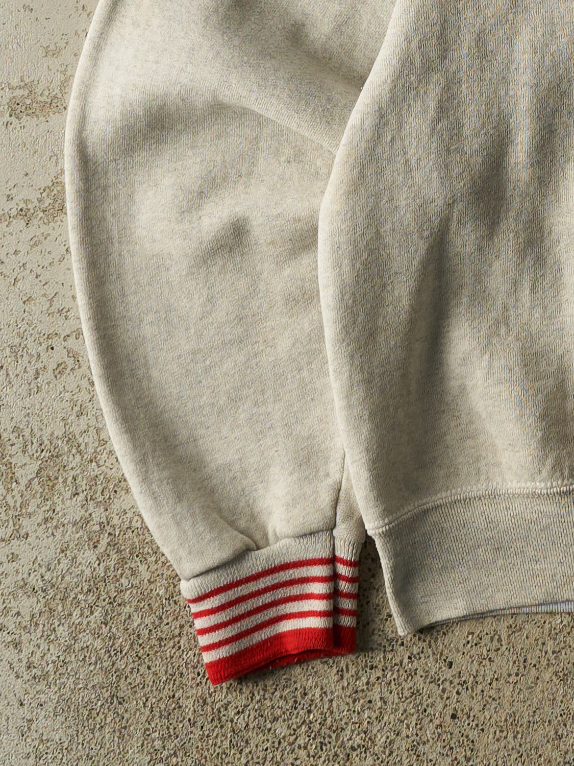 Vintage 80s Heather Grey Robertson Cardinals Ribbed Crewneck (M/L)
