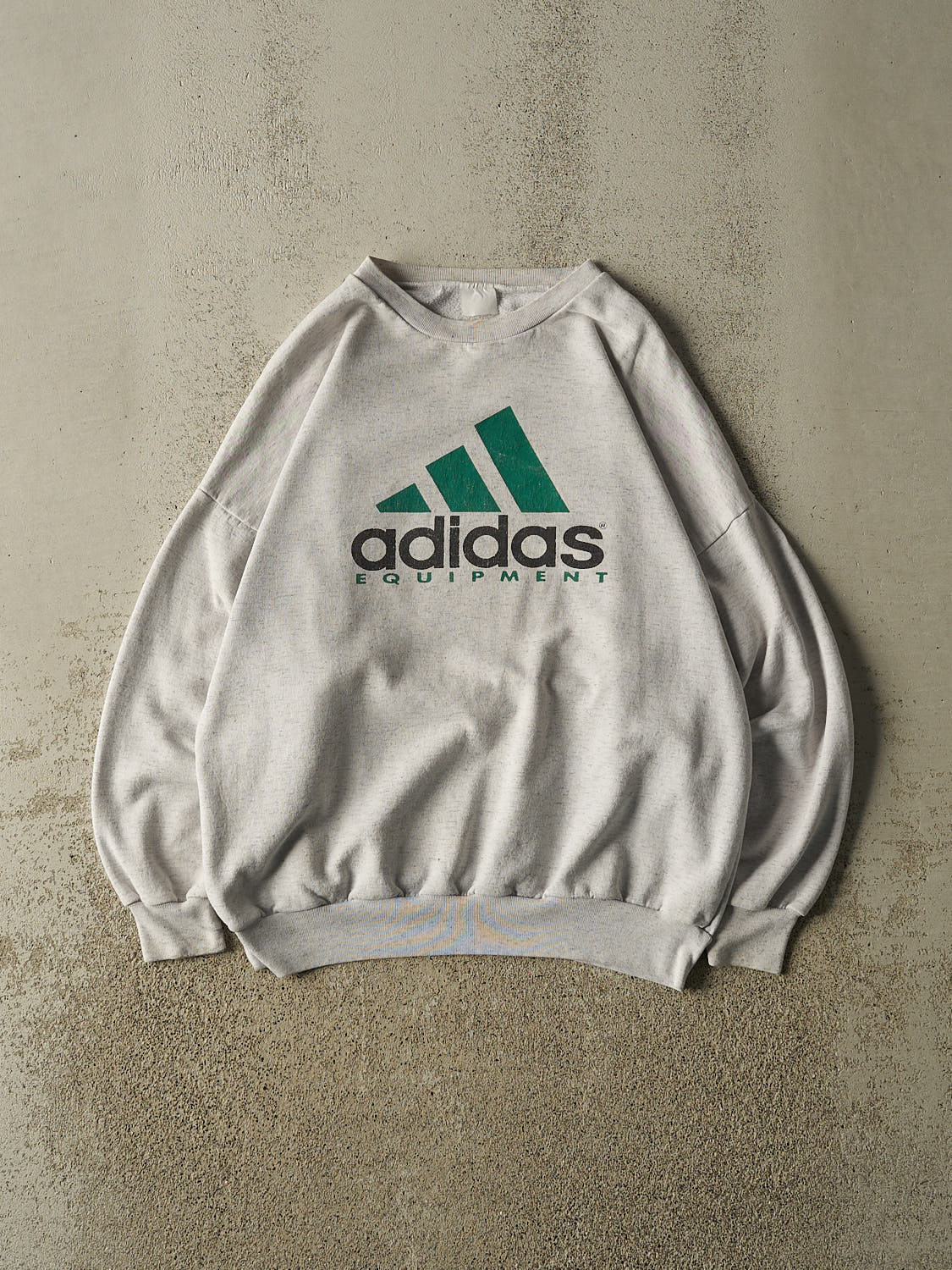 Vintage 90s Heather Grey Adidas Equipment Crewneck (M/L)