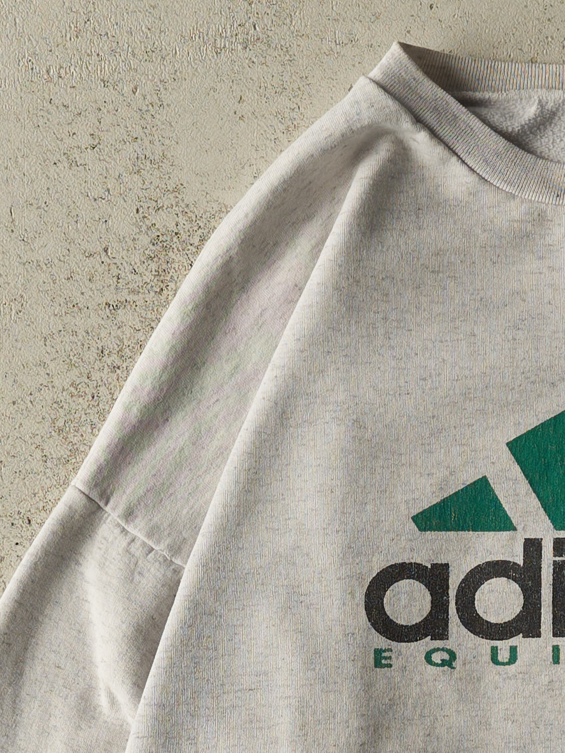 Vintage 90s Heather Grey Adidas Equipment Crewneck (M/L)