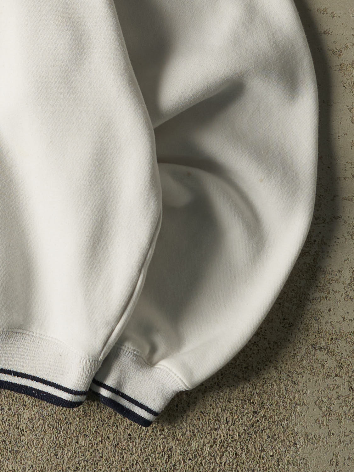 Vintage 90s White Holland America Line Quarter Zip Sweater (L/XL)
