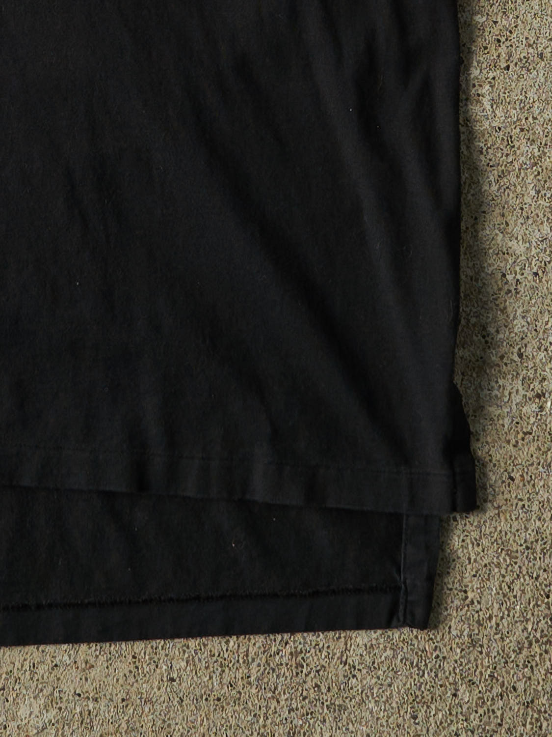 Vintage 90s Black Polo  Quarter Button Tee (M/L)