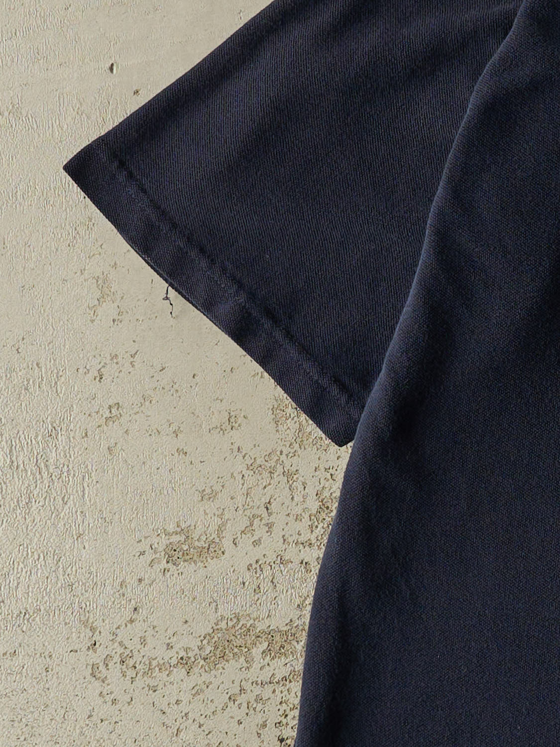 Vintage 90s Navy Blue Chaps Ralph Lauren Quarter Button Pocket Tee (XL/XXL)