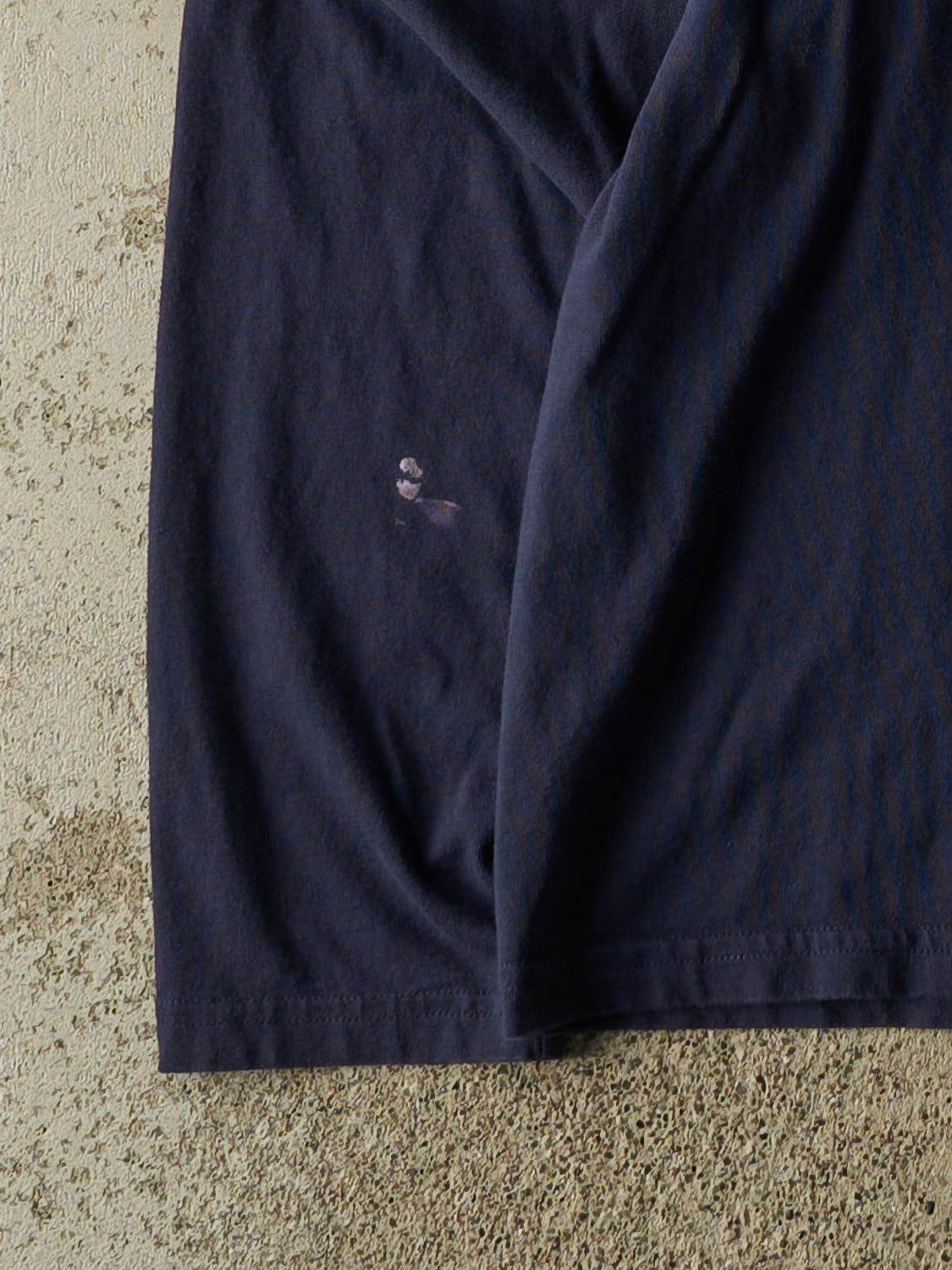 Vintage Y2K Navy Blue Polo  Embroidered Long Sleeve (M/L)