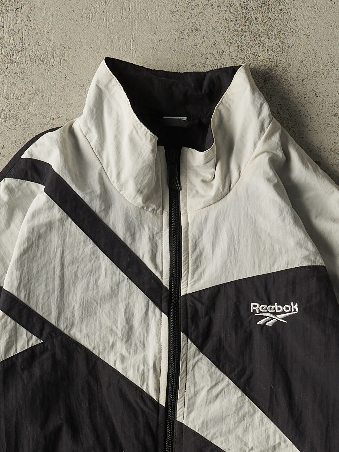 Vintage 90s Black Reebok Windbreaker Jacket (M/L)