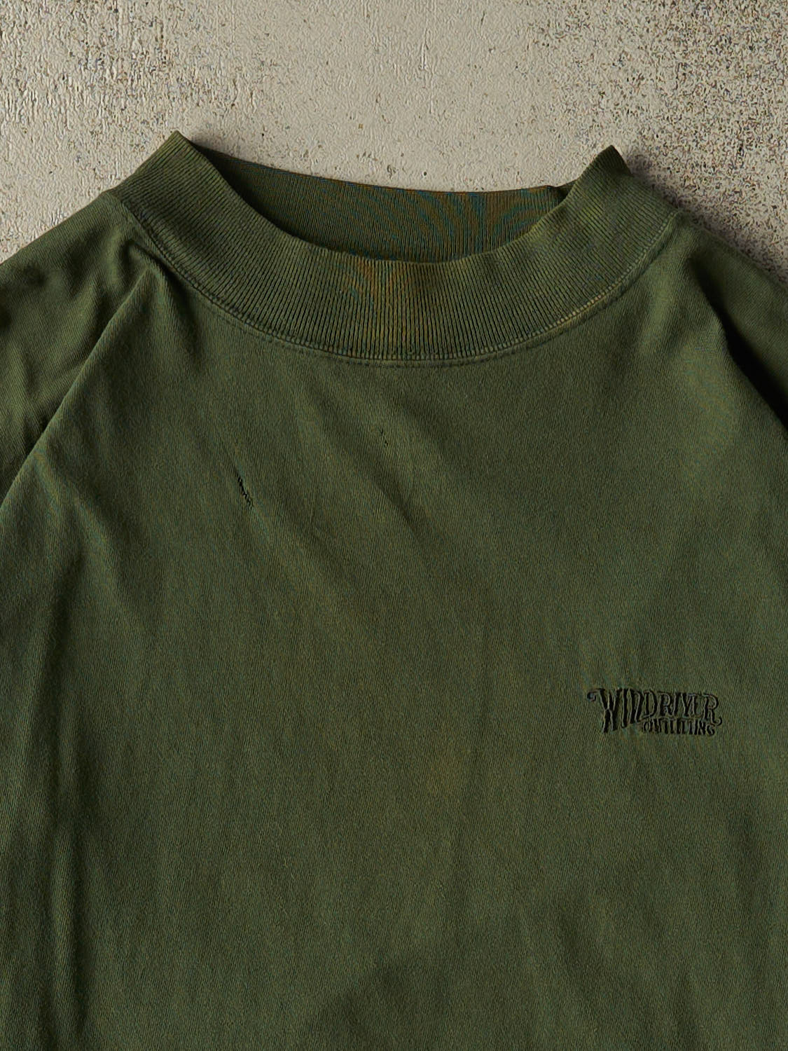 Vintage 90s Green Wind River Embroidered Mock Neck Long Sleeve (XL)