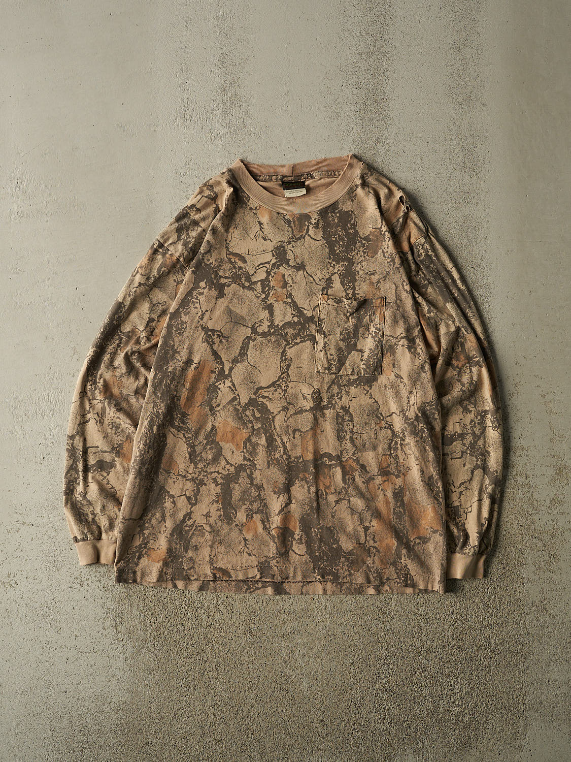 Vintage 90s Camo Liberty  Pocket Long Sleeve (XL/XXL)
