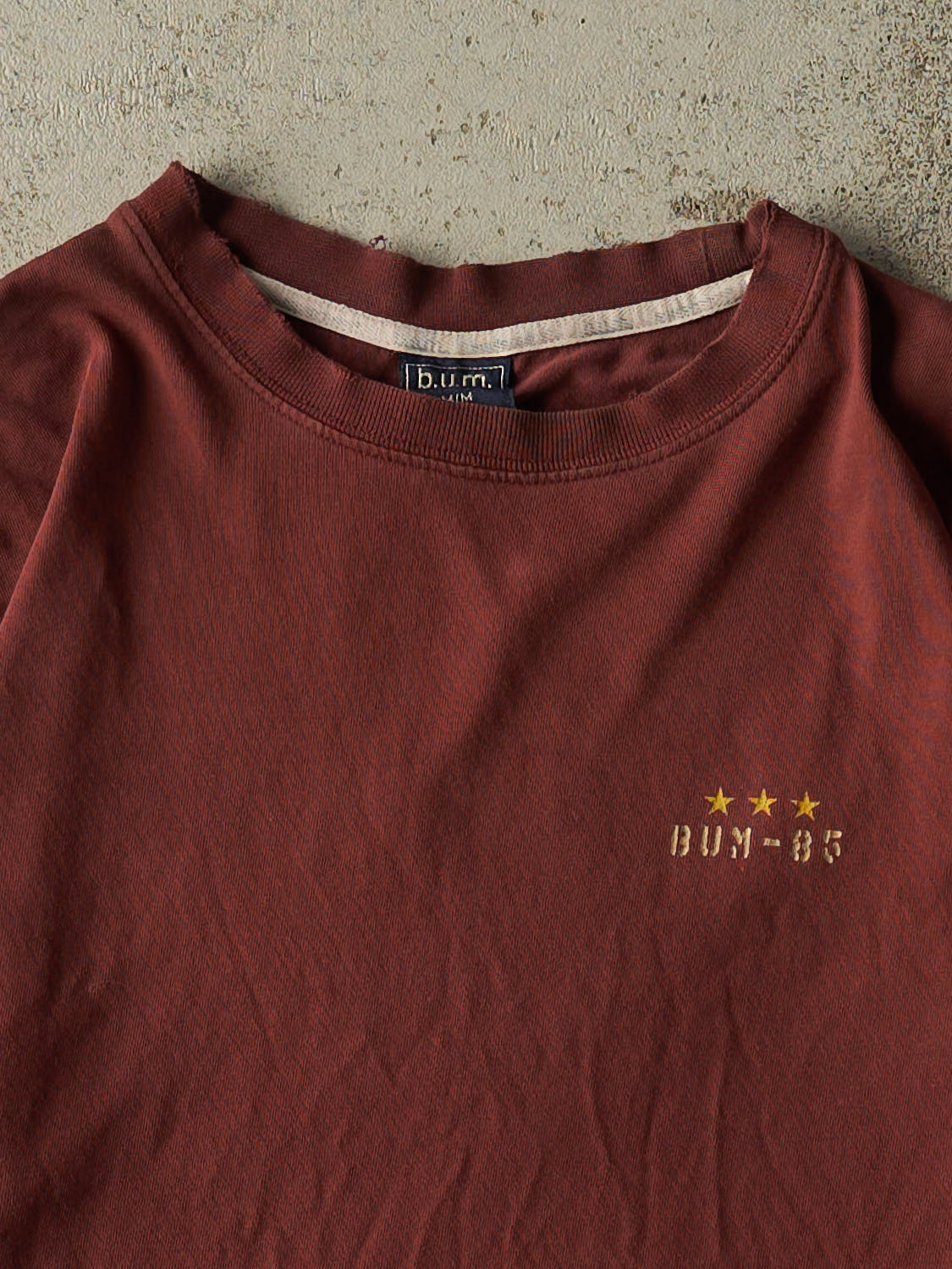 Vintage Y2K Burgundy Bum Equipment Tee (M/L)