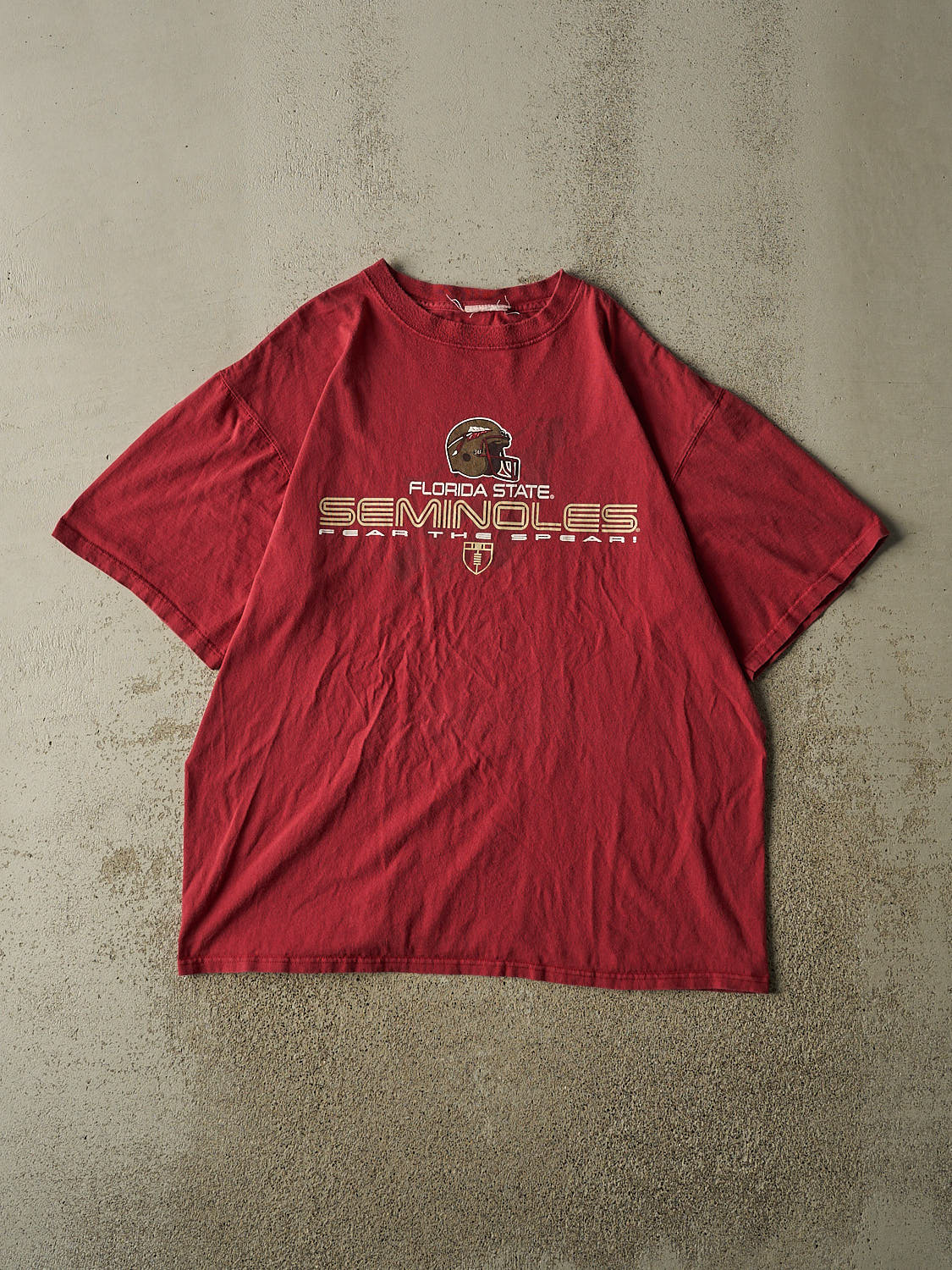 Vintage Y2K Burgundy Florida State University Seminoles Tee (XL)