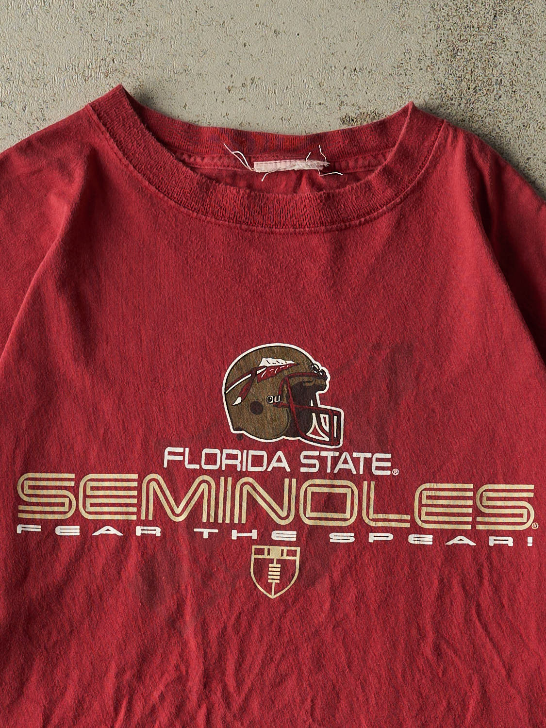 Vintage Y2K Burgundy Florida State University Seminoles Tee (XL)