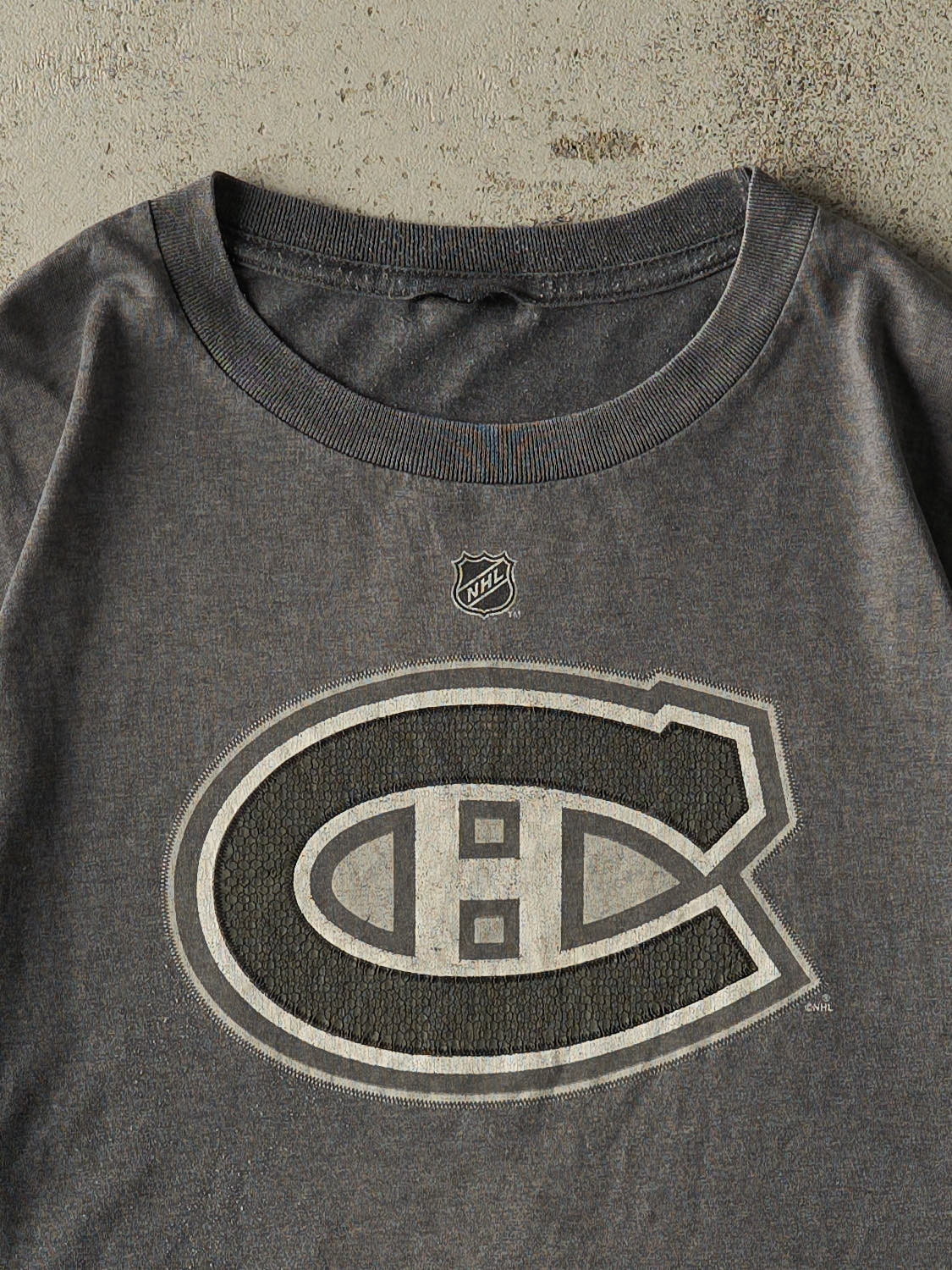 Vintage Y2K Faded Grey Montreal Canadiens #27 Kovalev Tee (L)