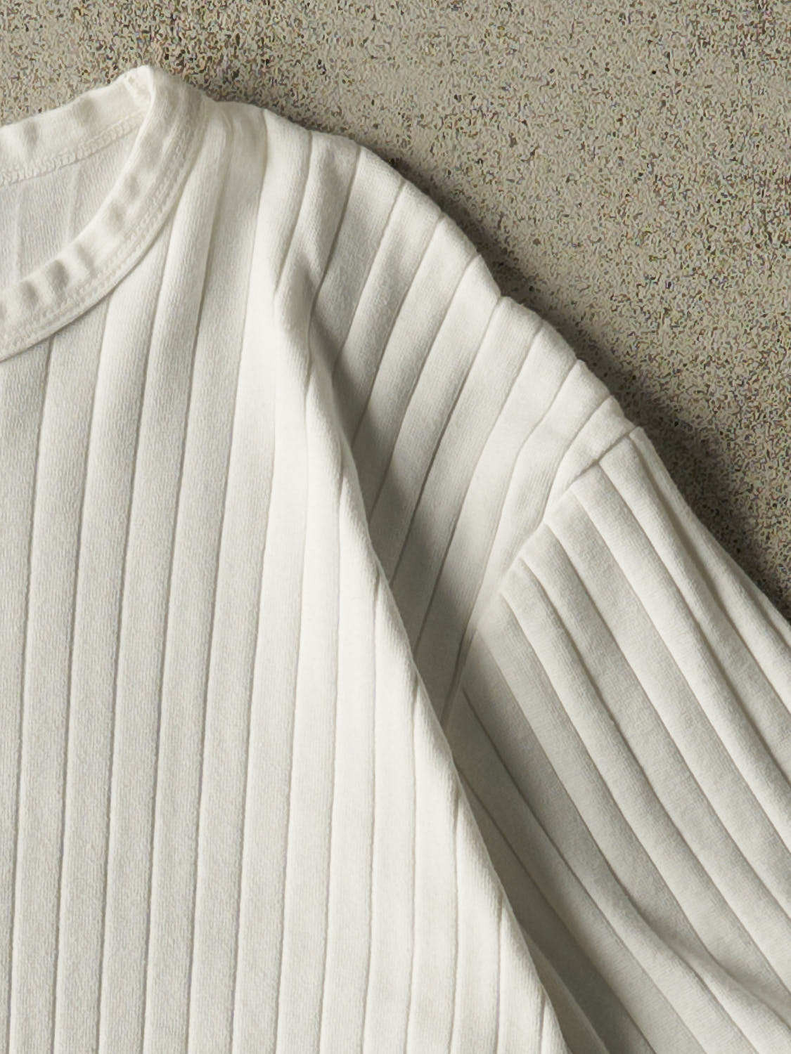 Vintage 90s White Ikeda Thermal Tee (L)