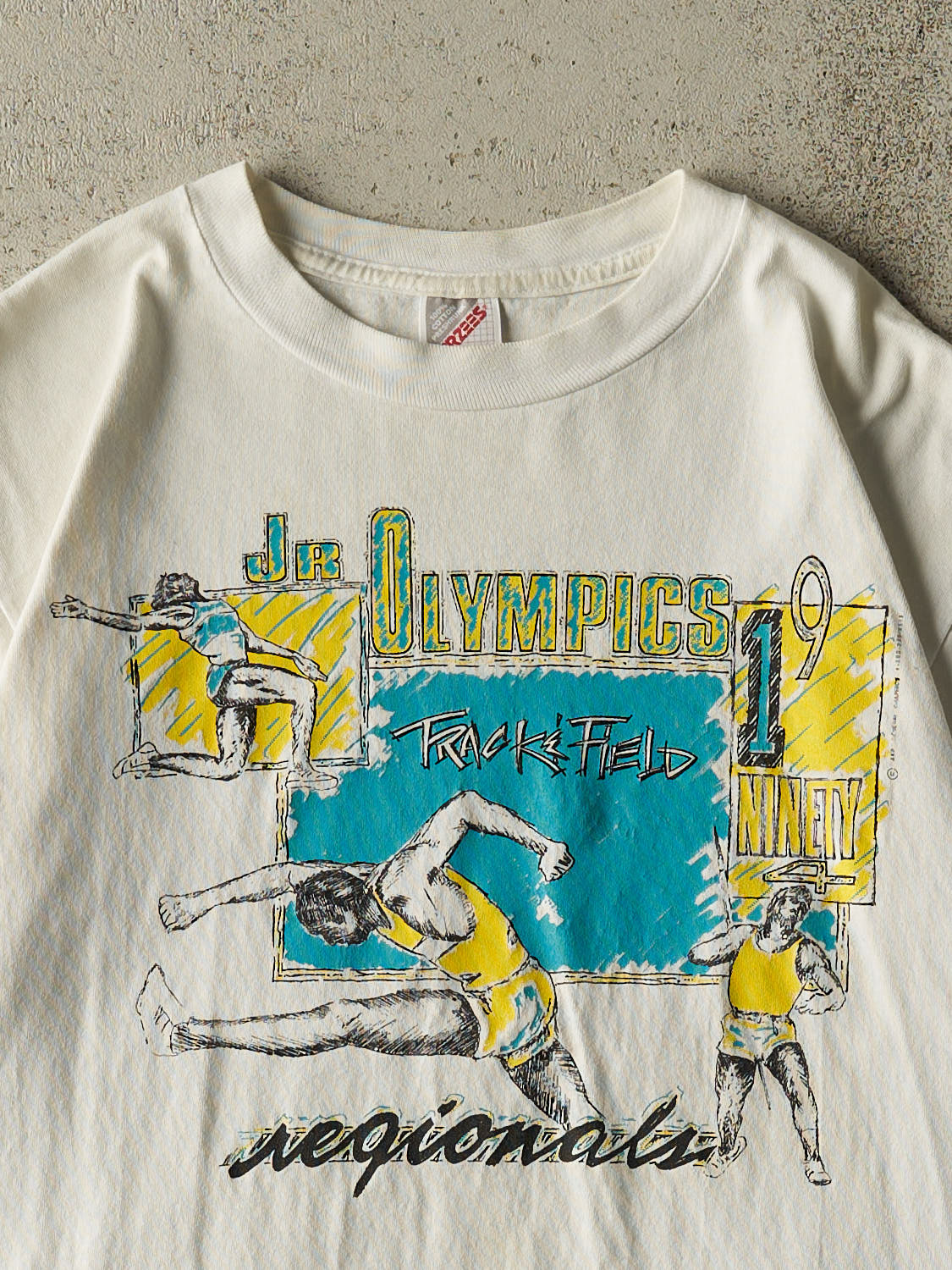Vintage 94' White Junior Olympics Track & Field Tee (L)