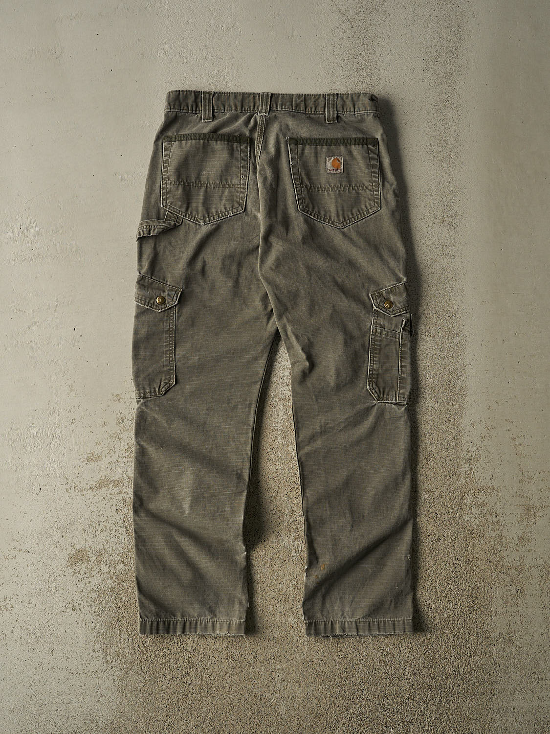 Vintage Y2K Green Carhartt Double Knee Cargo Carpenter Pants (32x31)