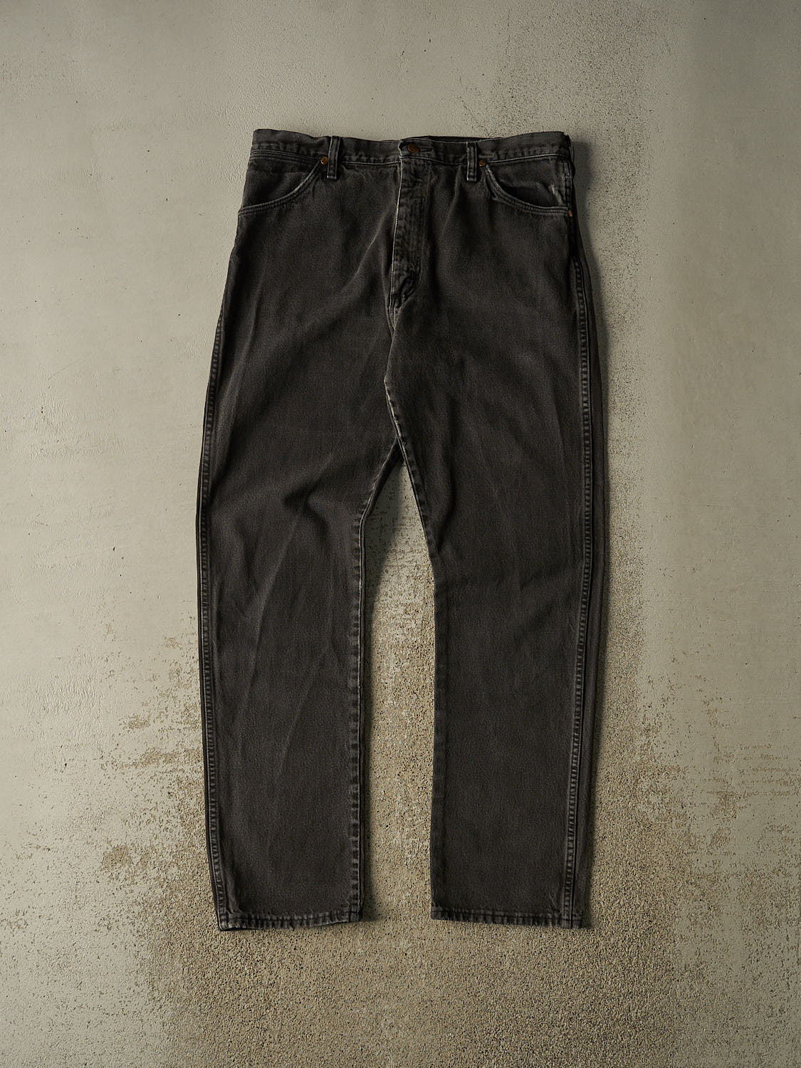 Vintage 90s Faded Black Wrangler Denim Pants (36x33.5)