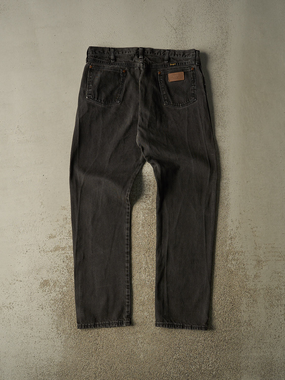 Vintage 90s Faded Black Wrangler Denim Pants (36x33.5)