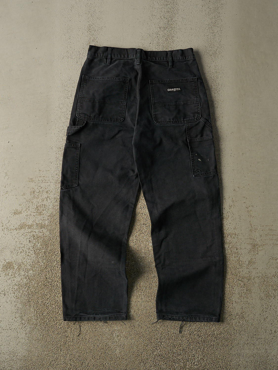 Vintage Y2K Faded Black Dakota Double Knee Carpenter Pants (30x27.5)
