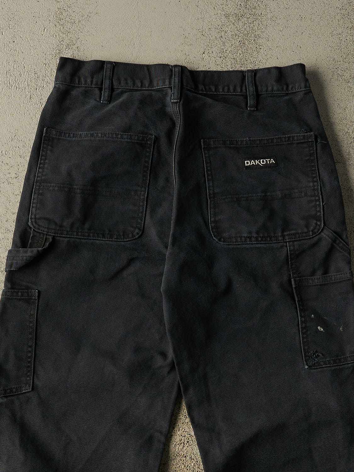 Vintage Y2K Faded Black Dakota Double Knee Carpenter Pants (30x27.5)