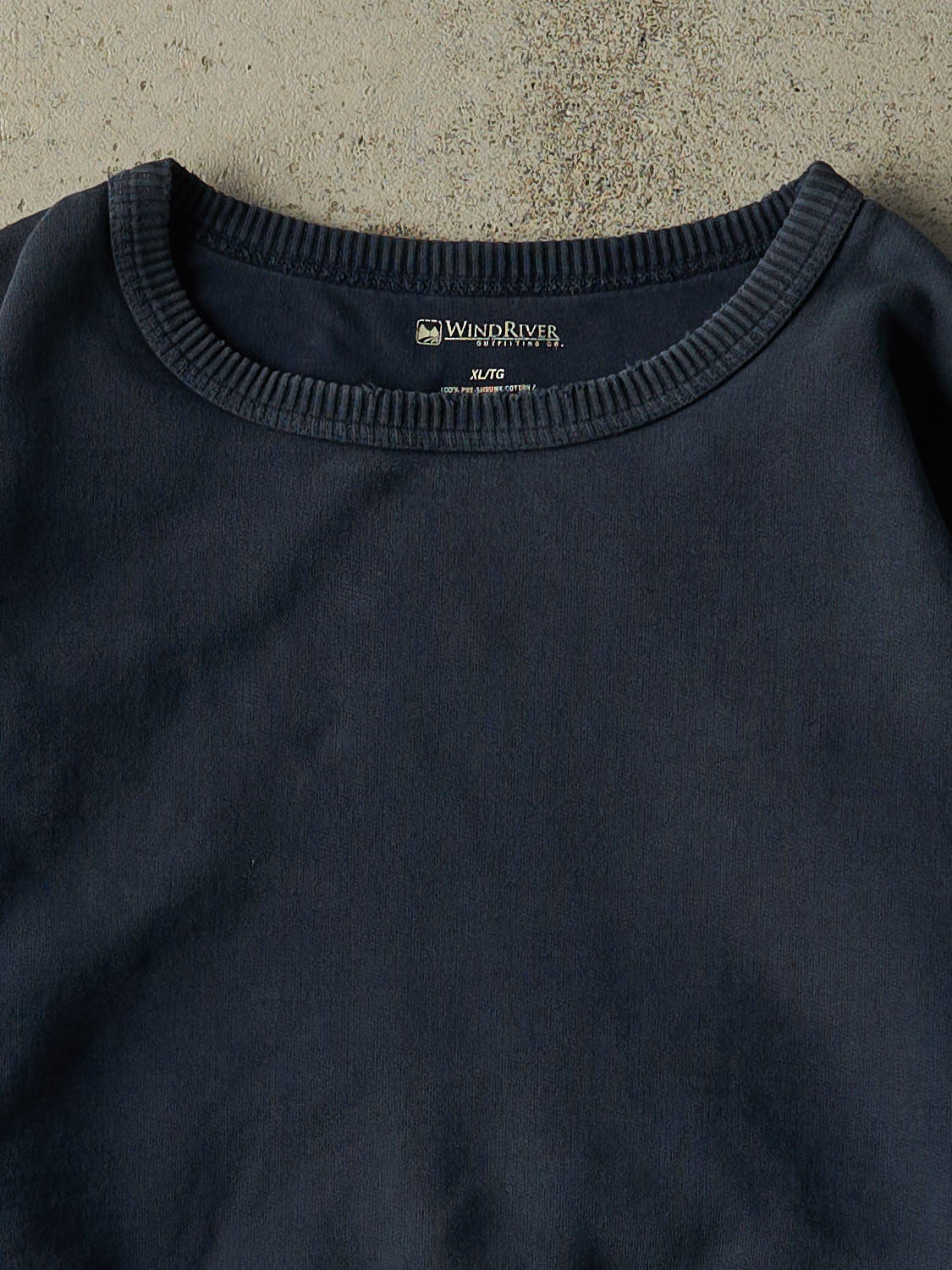 Vintage Y2K Navy Blue Wind River  Crewneck (XL/XXL)