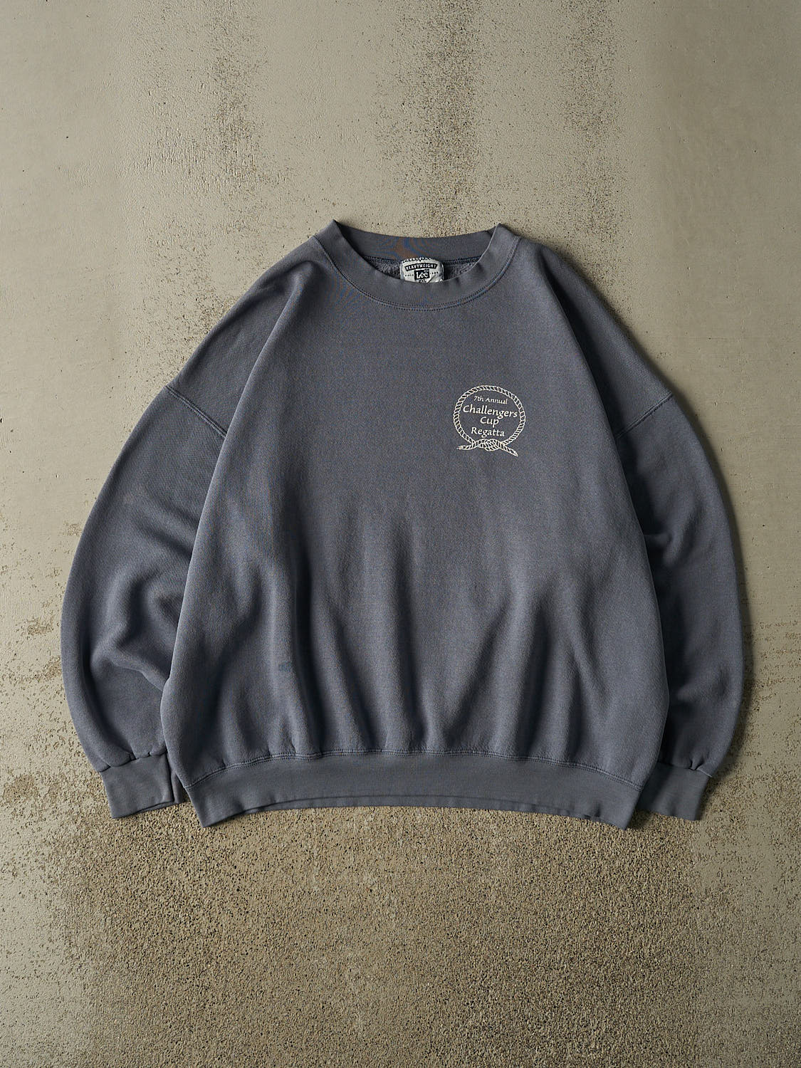 Vintage Y2K Slate Blue Regatta Challangers Cup Sailing Crewneck (XL/XXL)