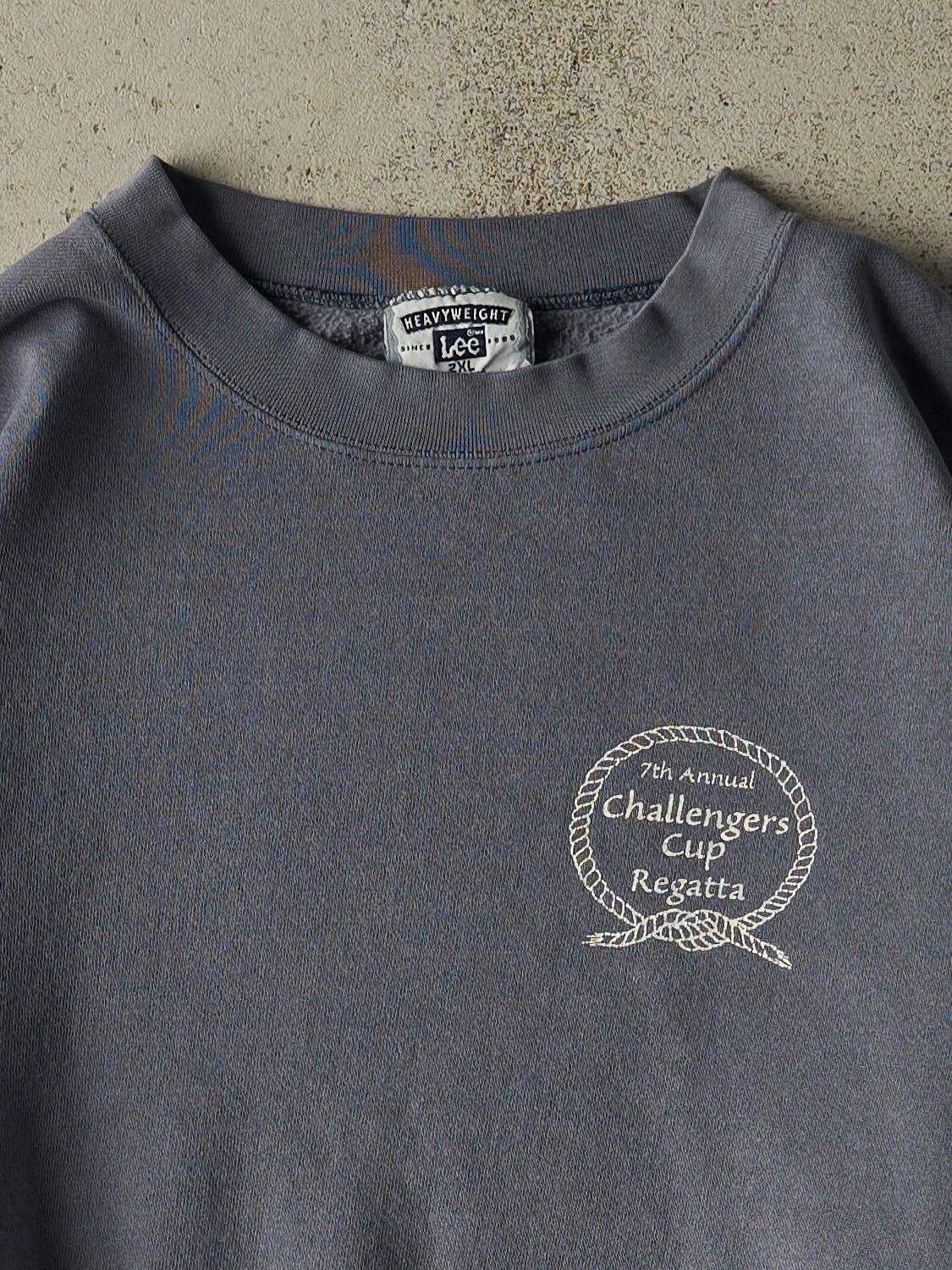 Vintage Y2K Slate Blue Regatta Challangers Cup Sailing Crewneck (XL/XXL)