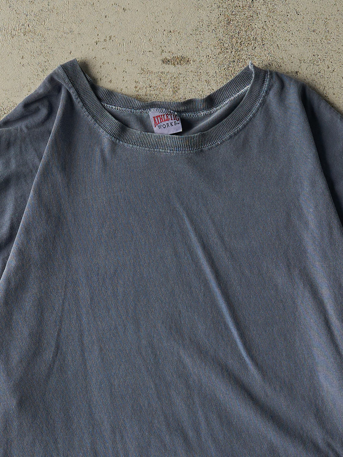 Vintage 90s Washed Blue Athletic Works Blank Tee (XL/XXL)