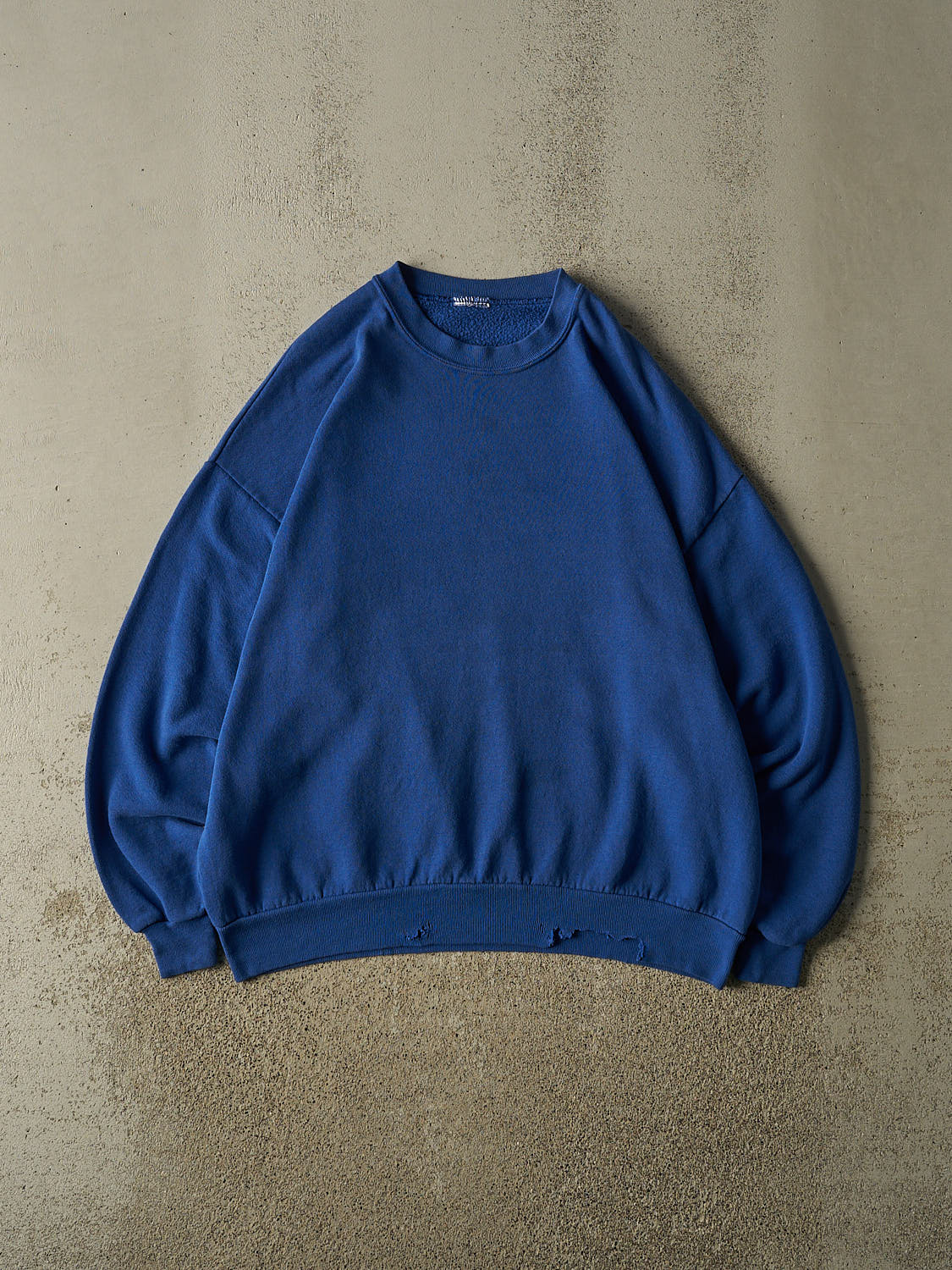 Vintage 90s Blue Blank  Crewneck (L/XL)