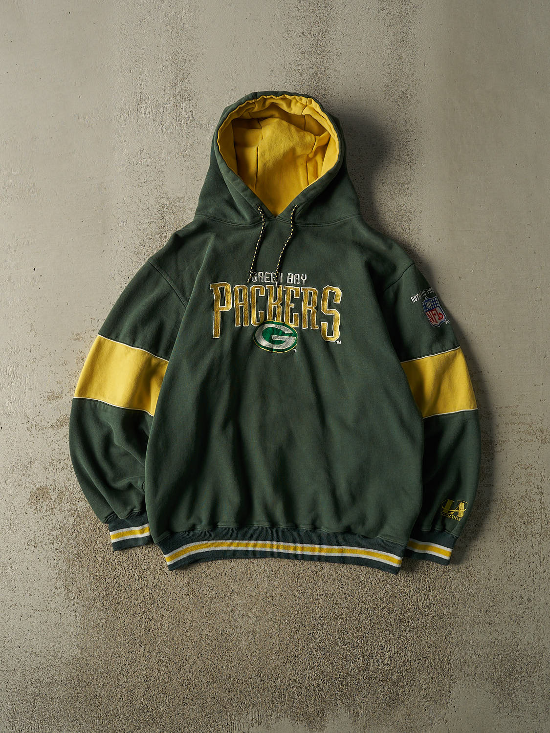 Vintage 90s Green Green Bay Packers Embroidered Hoodie (L/XL)