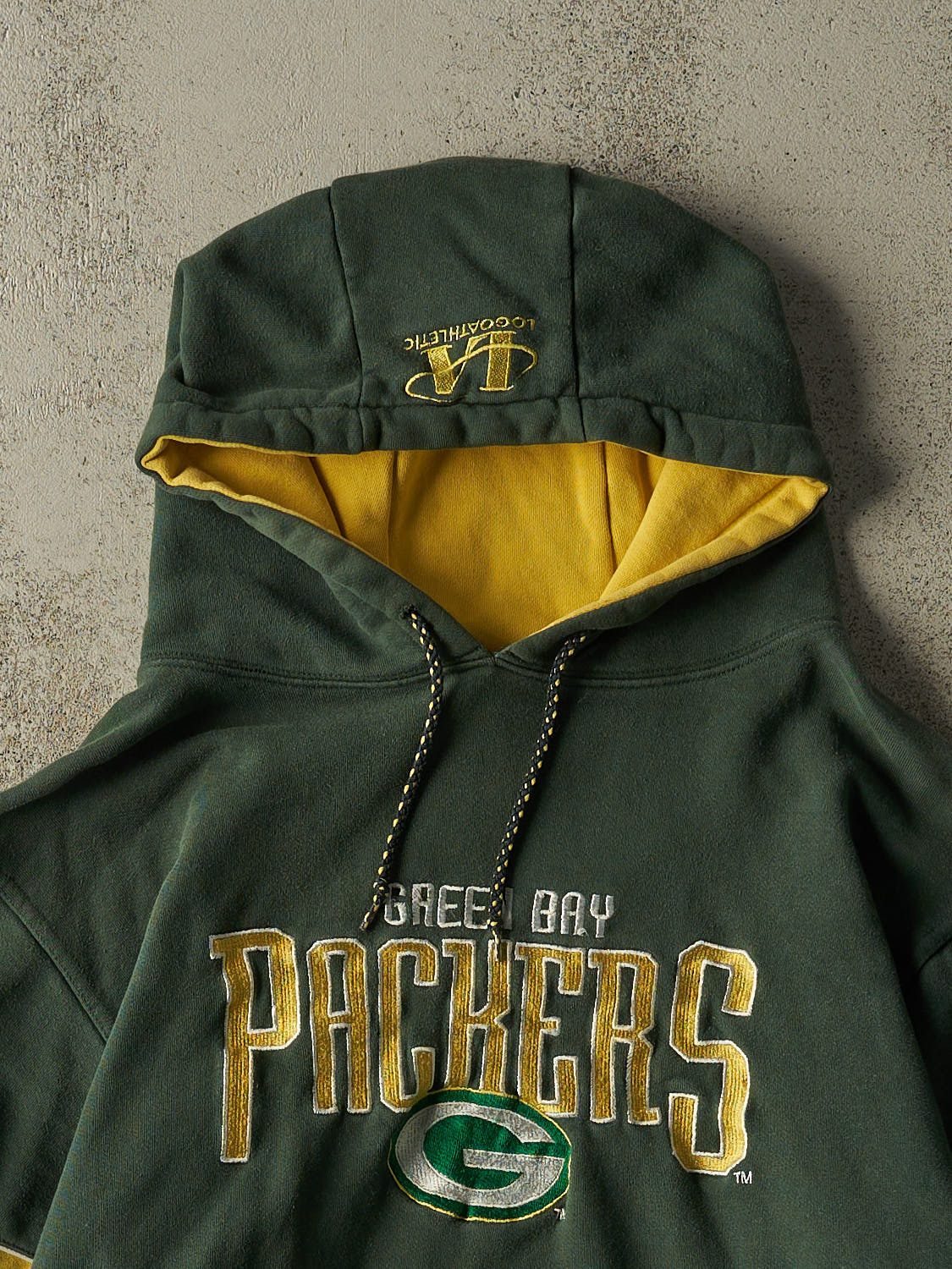 Vintage 90s Green Green Bay Packers Embroidered Hoodie (L/XL)