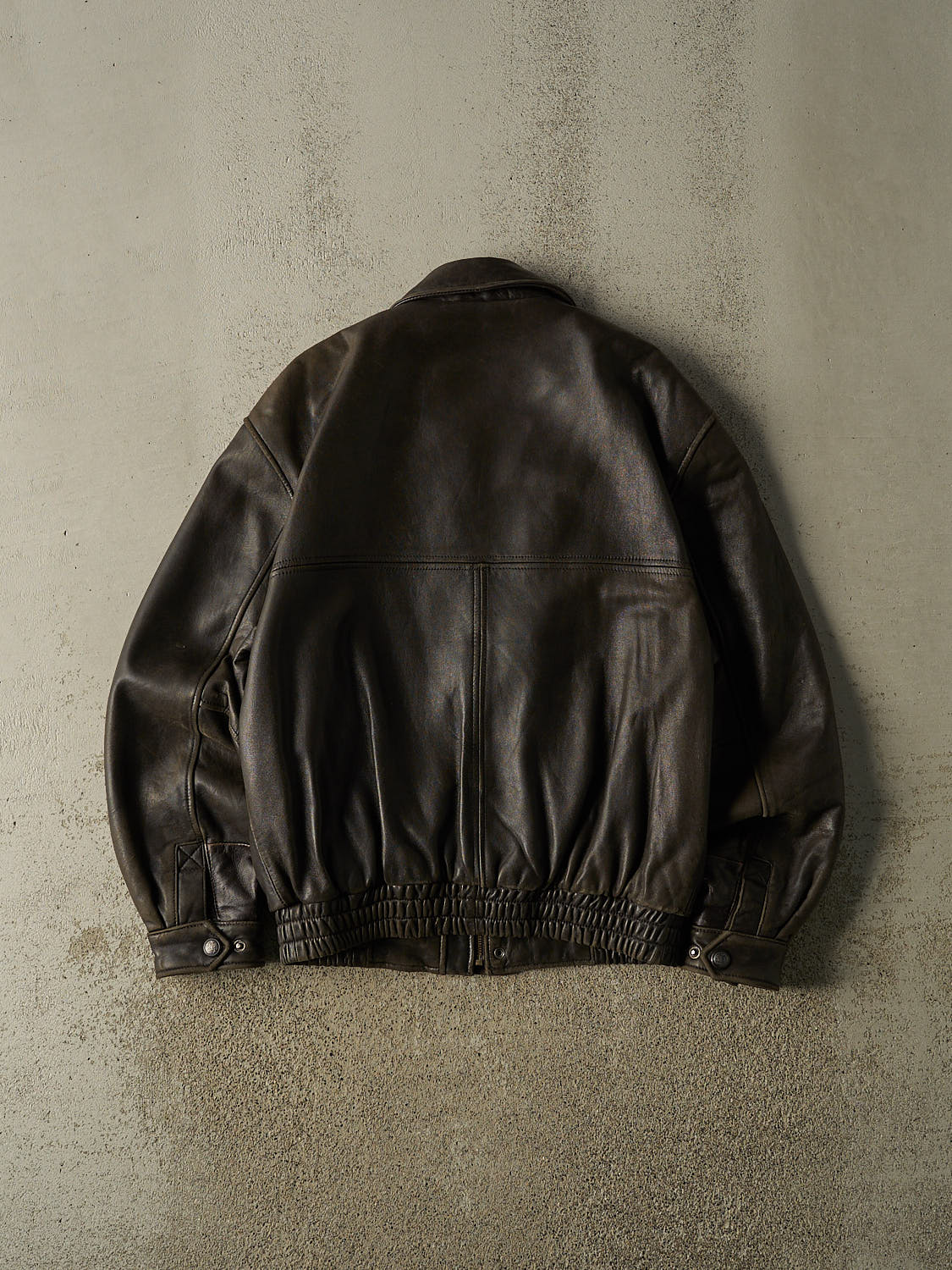 Vintage 90s Brown Bostonian Leather Bomber Jacket (M/L)