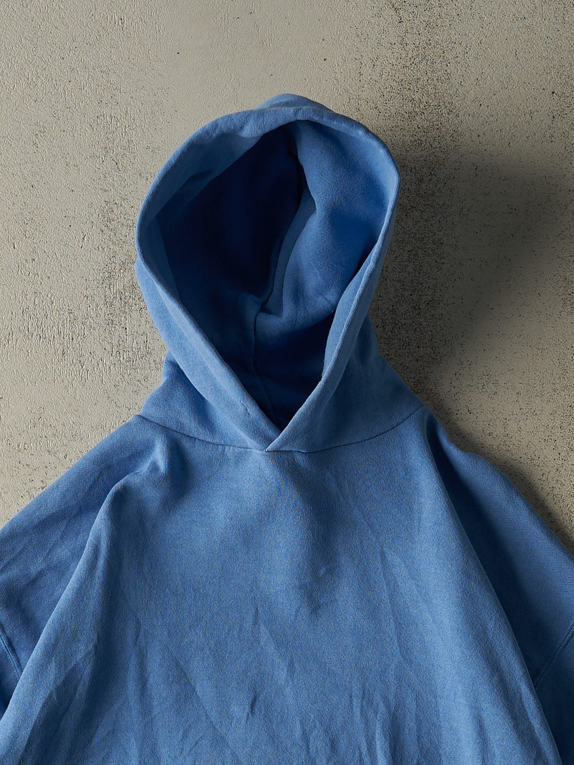 Vintage Y2K Blue Blank Hoodie (XL)