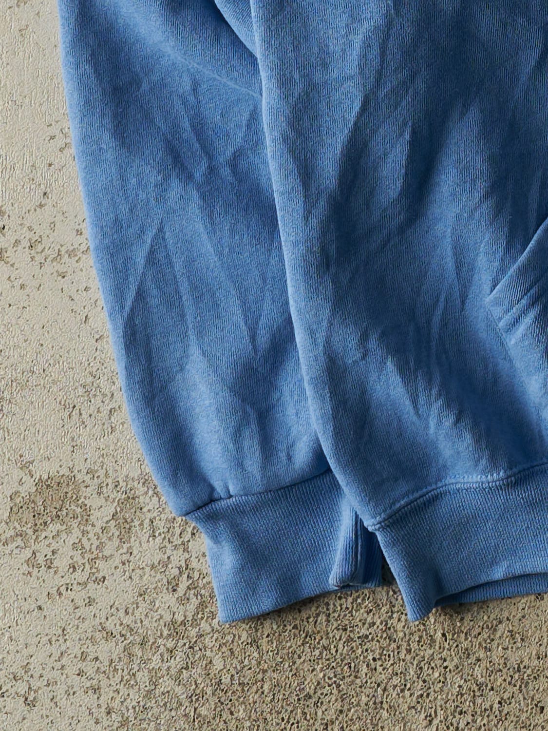 Vintage Y2K Blue Blank Hoodie (XL)