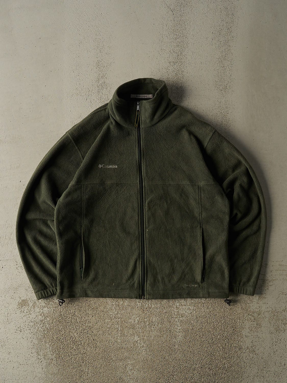 Vintage Y2K Green Columbia Zip Up Fleece (L/XL)