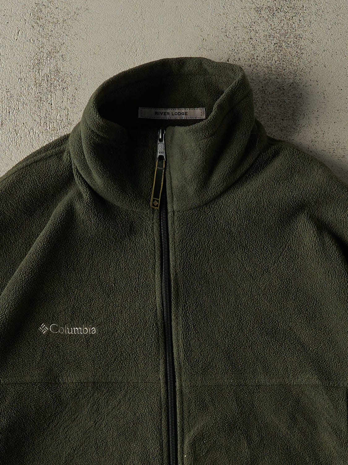 Vintage Y2K Green Columbia Zip Up Fleece (L/XL)