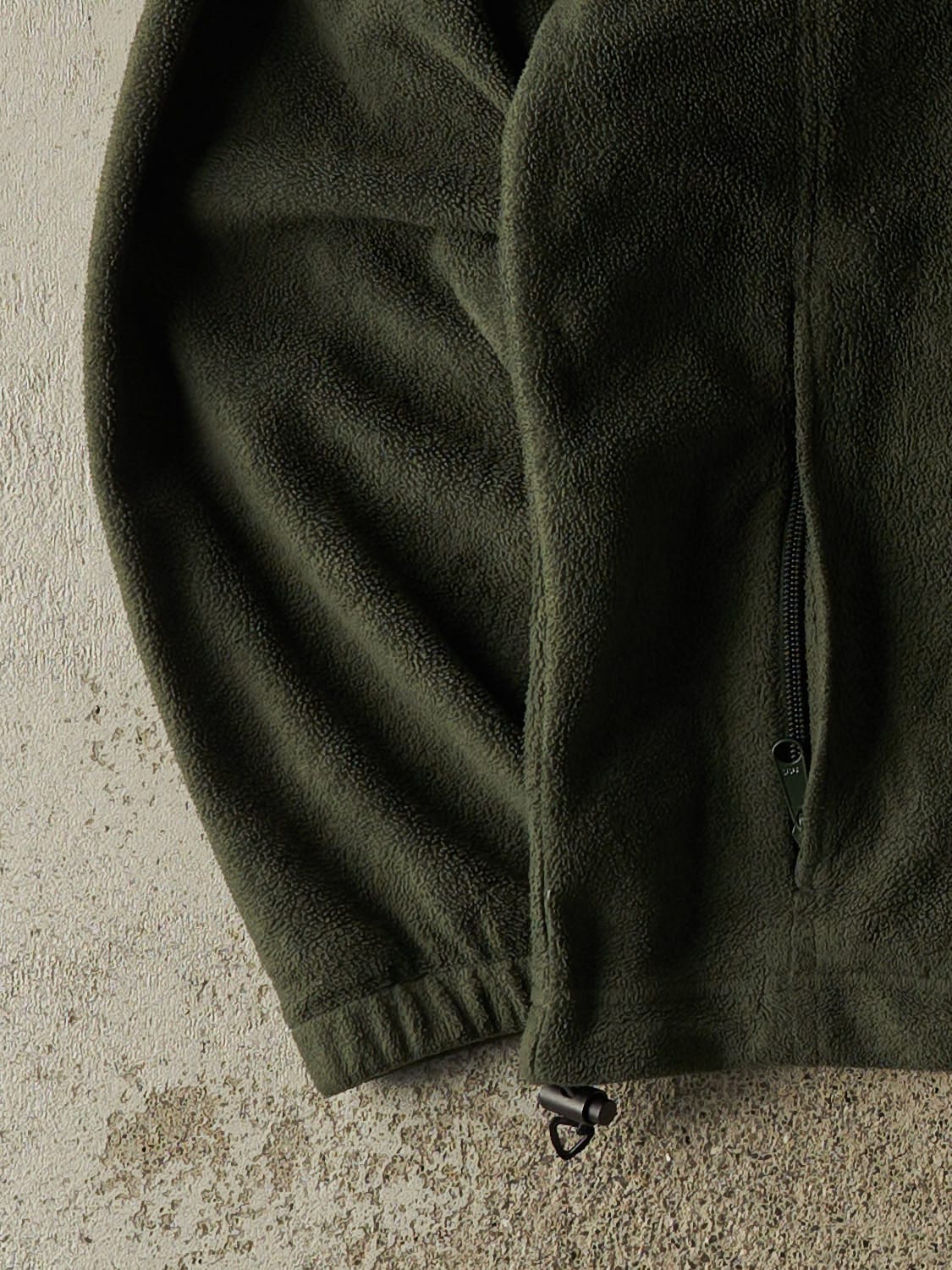 Vintage Y2K Green Columbia Zip Up Fleece (L/XL)