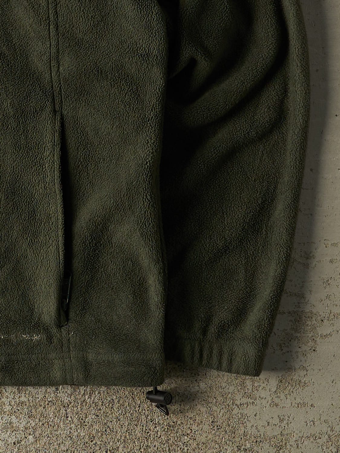 Vintage Y2K Green Columbia Zip Up Fleece (L/XL)