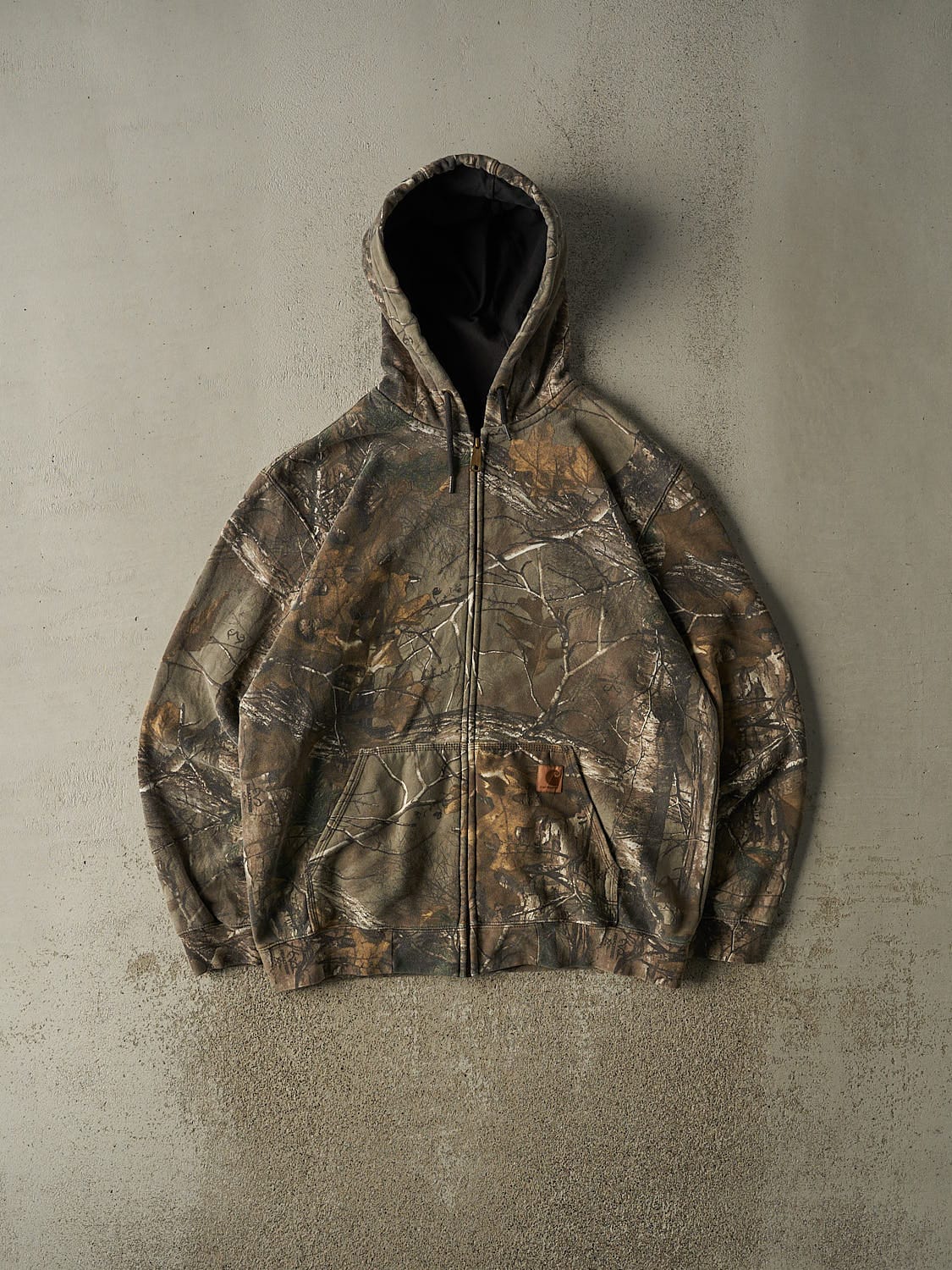 Vintage Y2K Camo Realtree x Carhartt Zip Up Hoodie (XL)