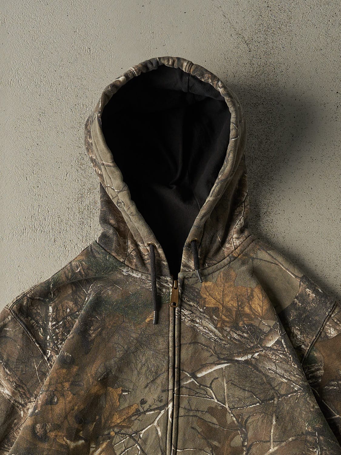 Vintage Y2K Camo Realtree x Carhartt Zip Up Hoodie (XL)