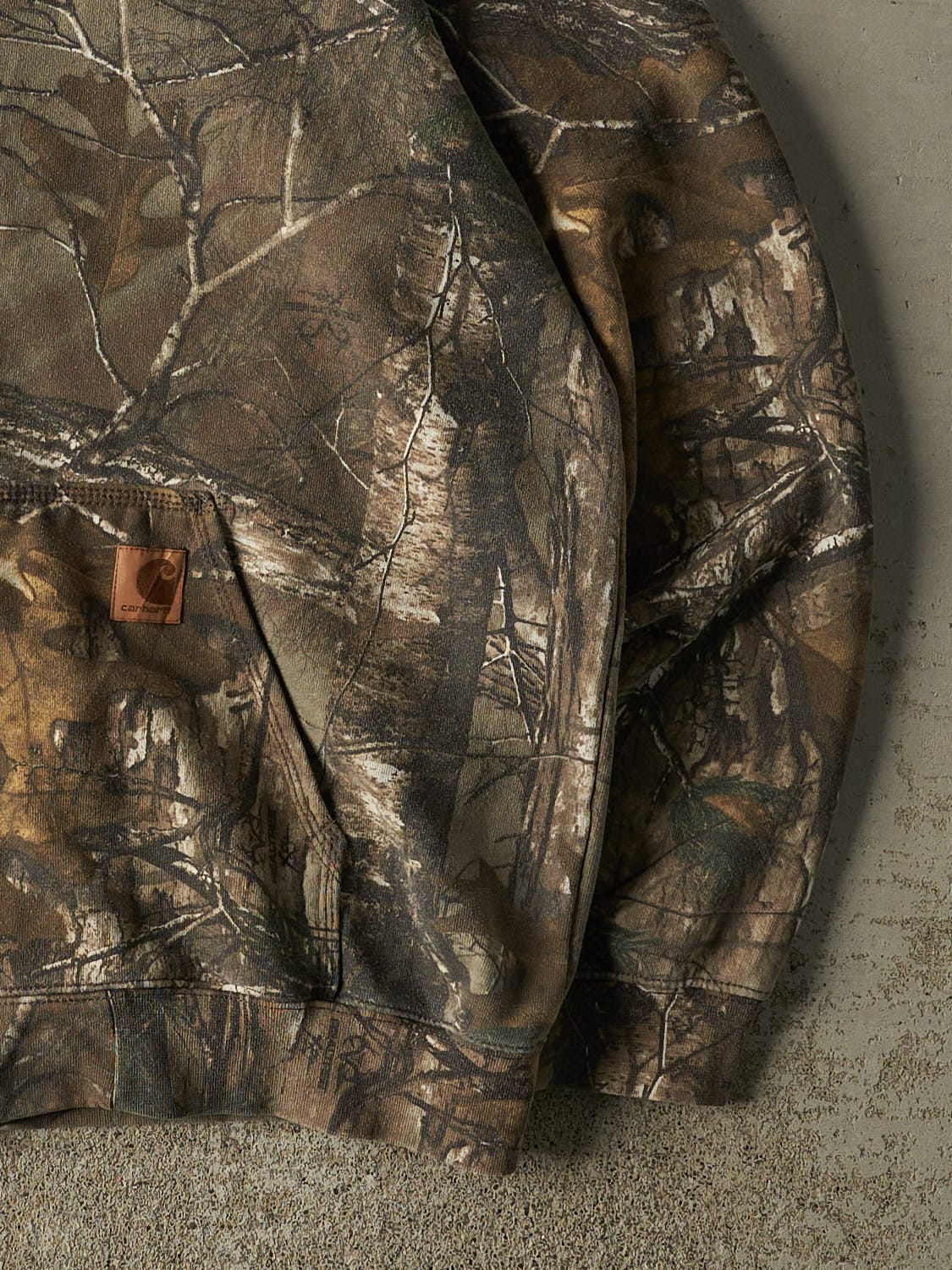 Vintage Y2K Camo Realtree x Carhartt Zip Up Hoodie (XL)