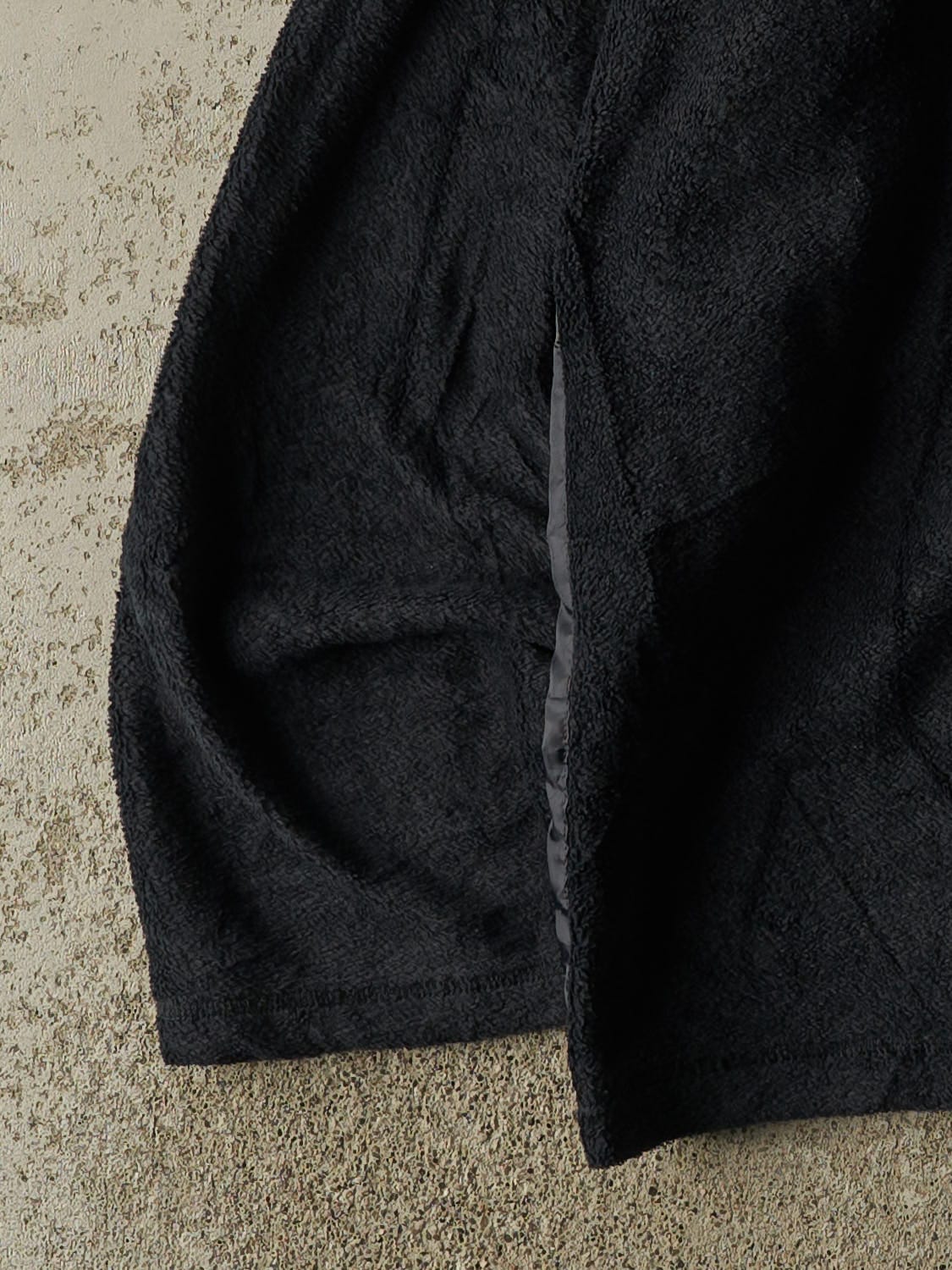 Vintage 90s Faded Black Nike Embroidered Zip Up Fleece (XXL/XXXL)
