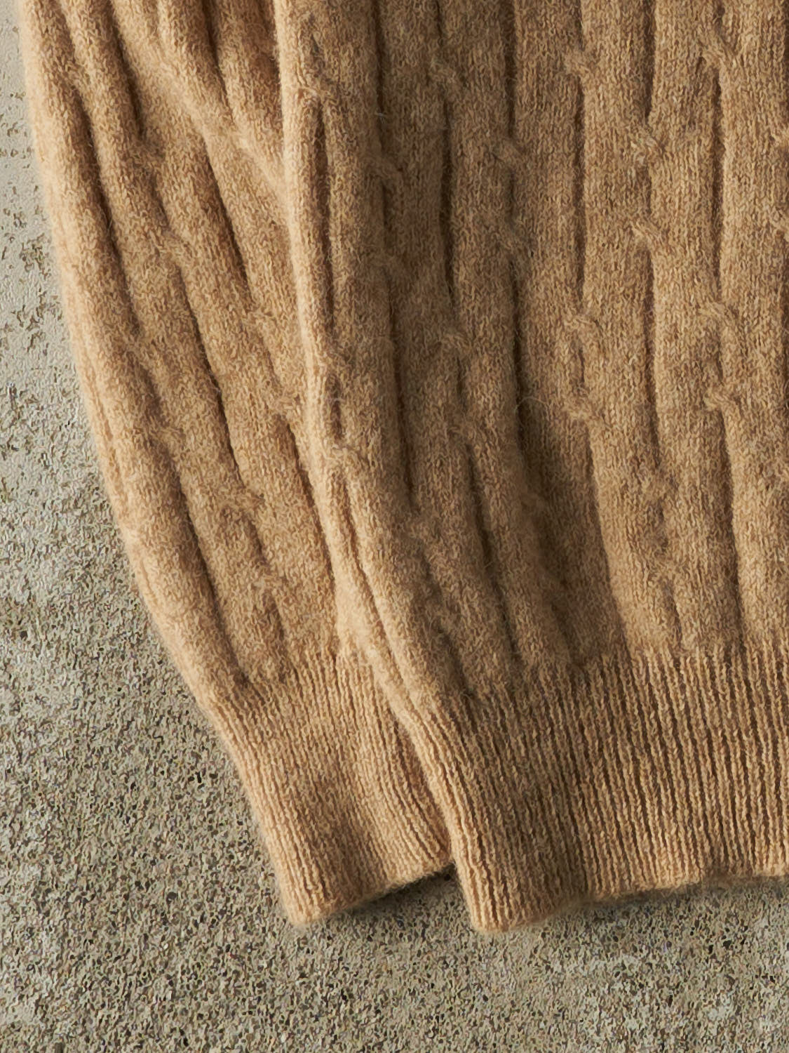 Vintage 80s Beige Patterned Knit (S)
