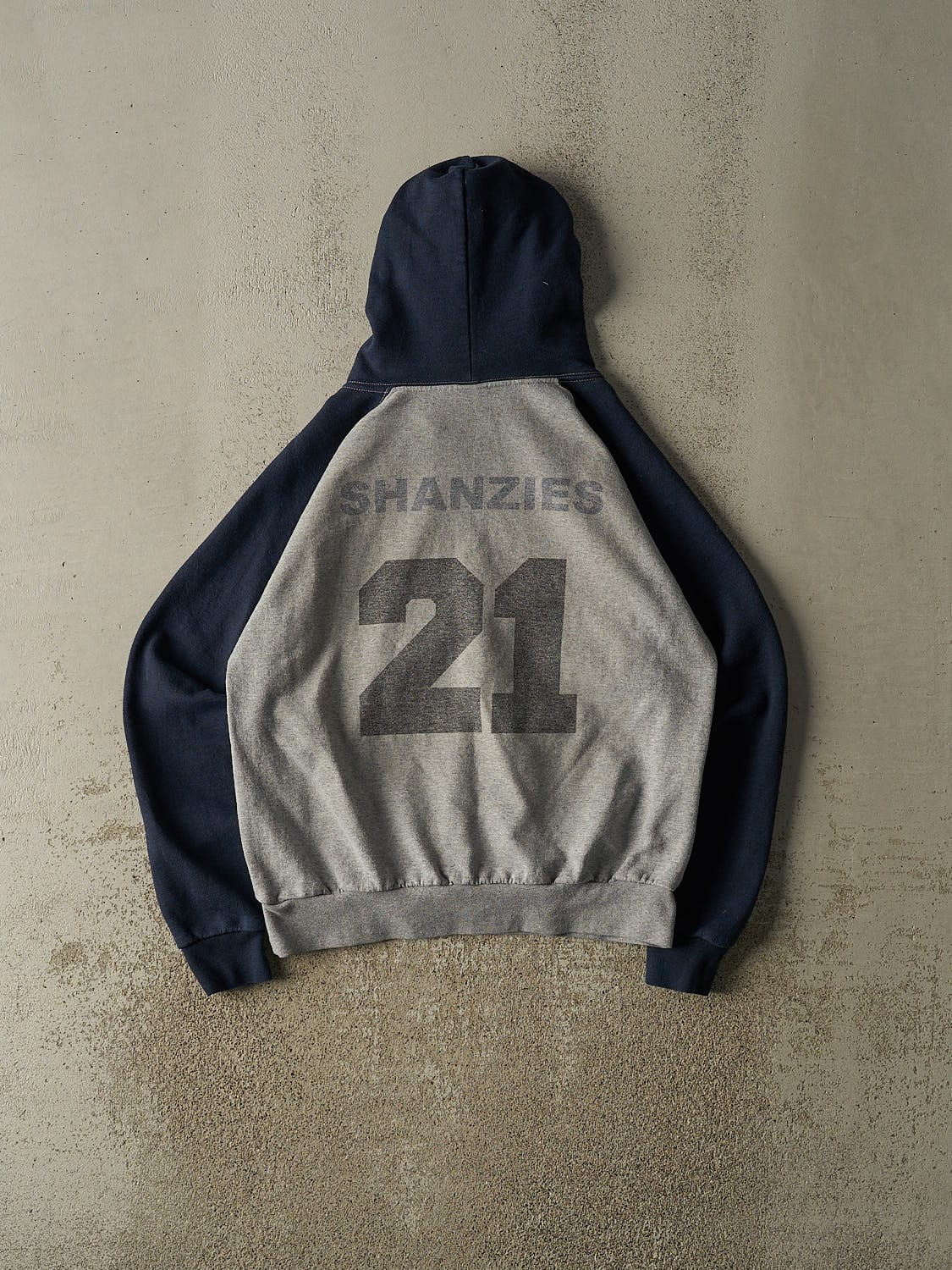Vintage 90s Grey Blue Ballers Hoodie (S/M)