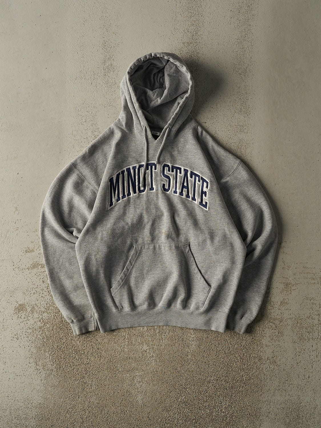 Vintage 90s Grey Minot State Hoodie (M)