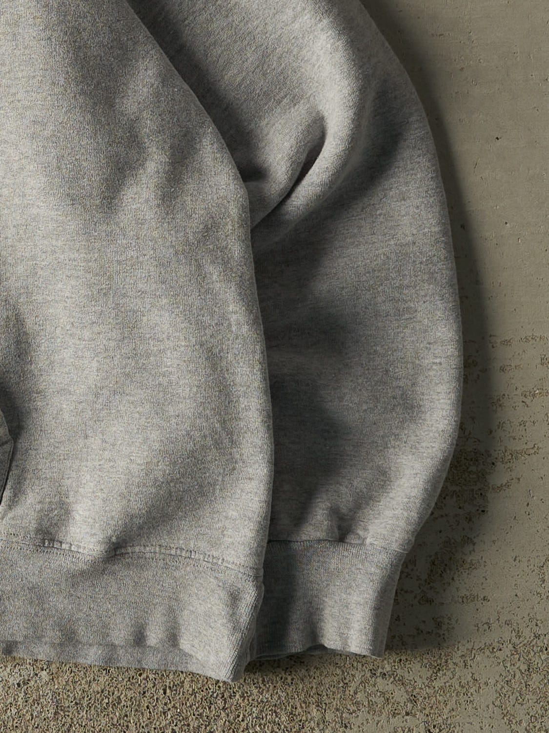 Vintage Y2K Heather Grey Blank Hoodie (M/L)