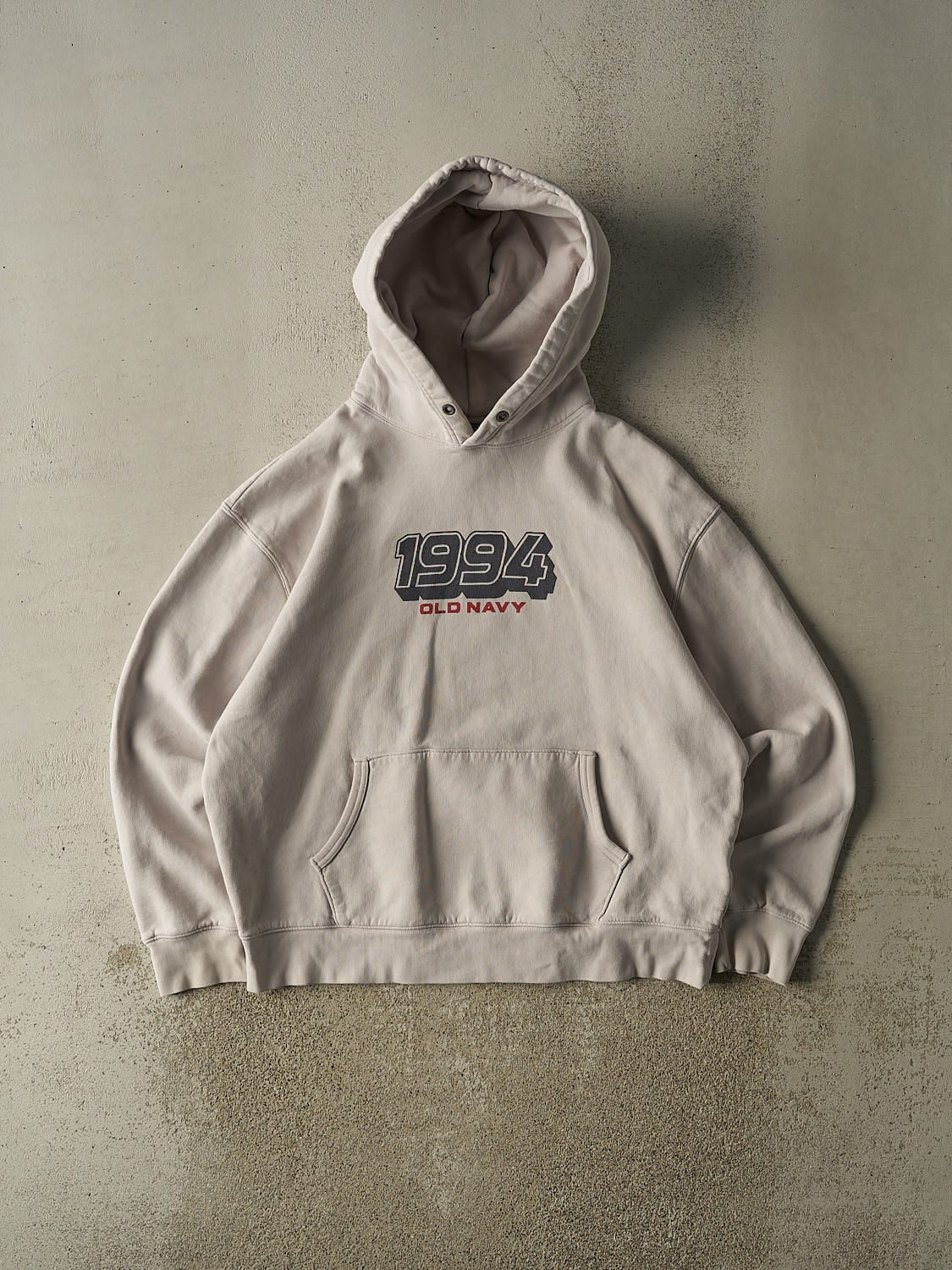 Vintage Y2K Beige Old Navy Hoodie (XL/XXL)