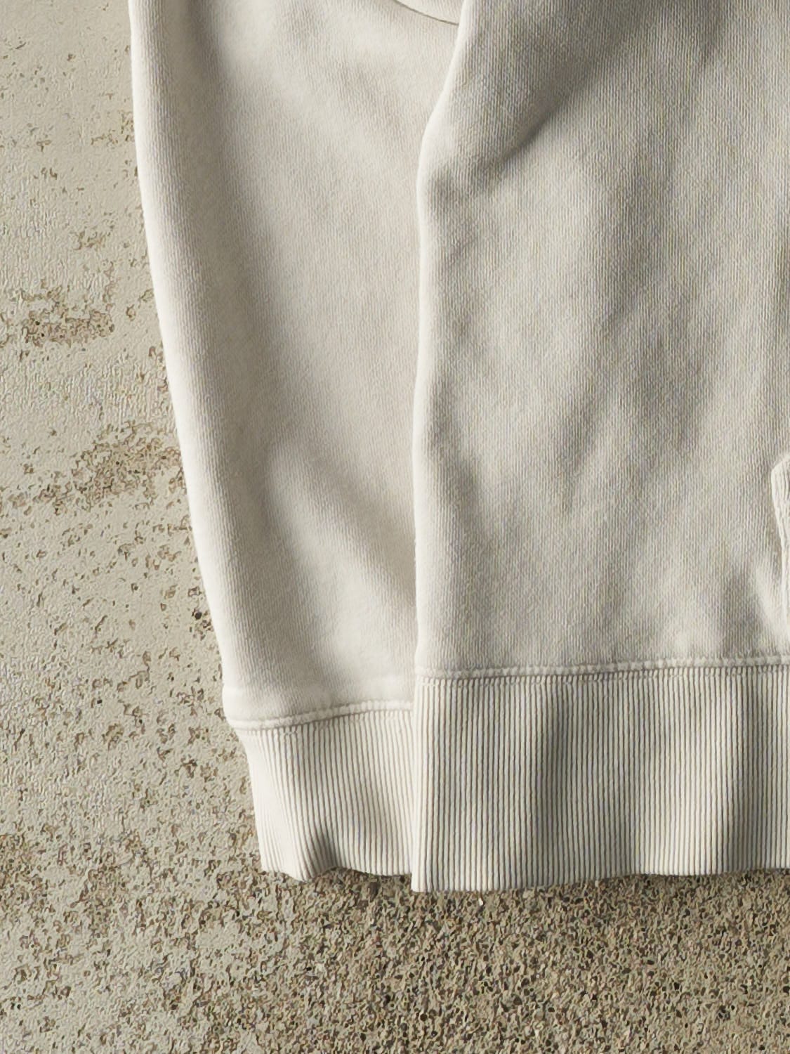 Vintage Y2K Beige Tommy Hilfiger Zip Up Hoodie (S/M)